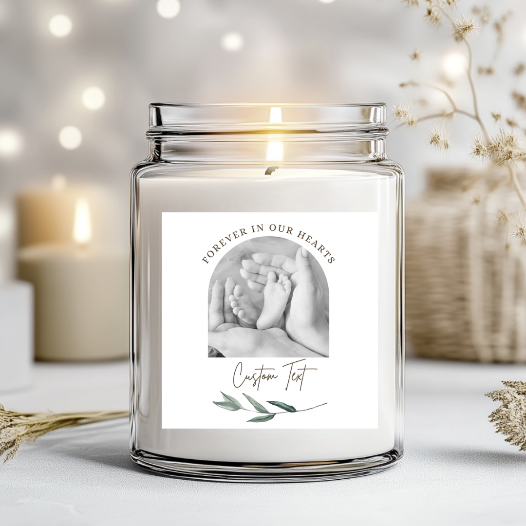 Forever In Our Hearts Arch - Candle Label