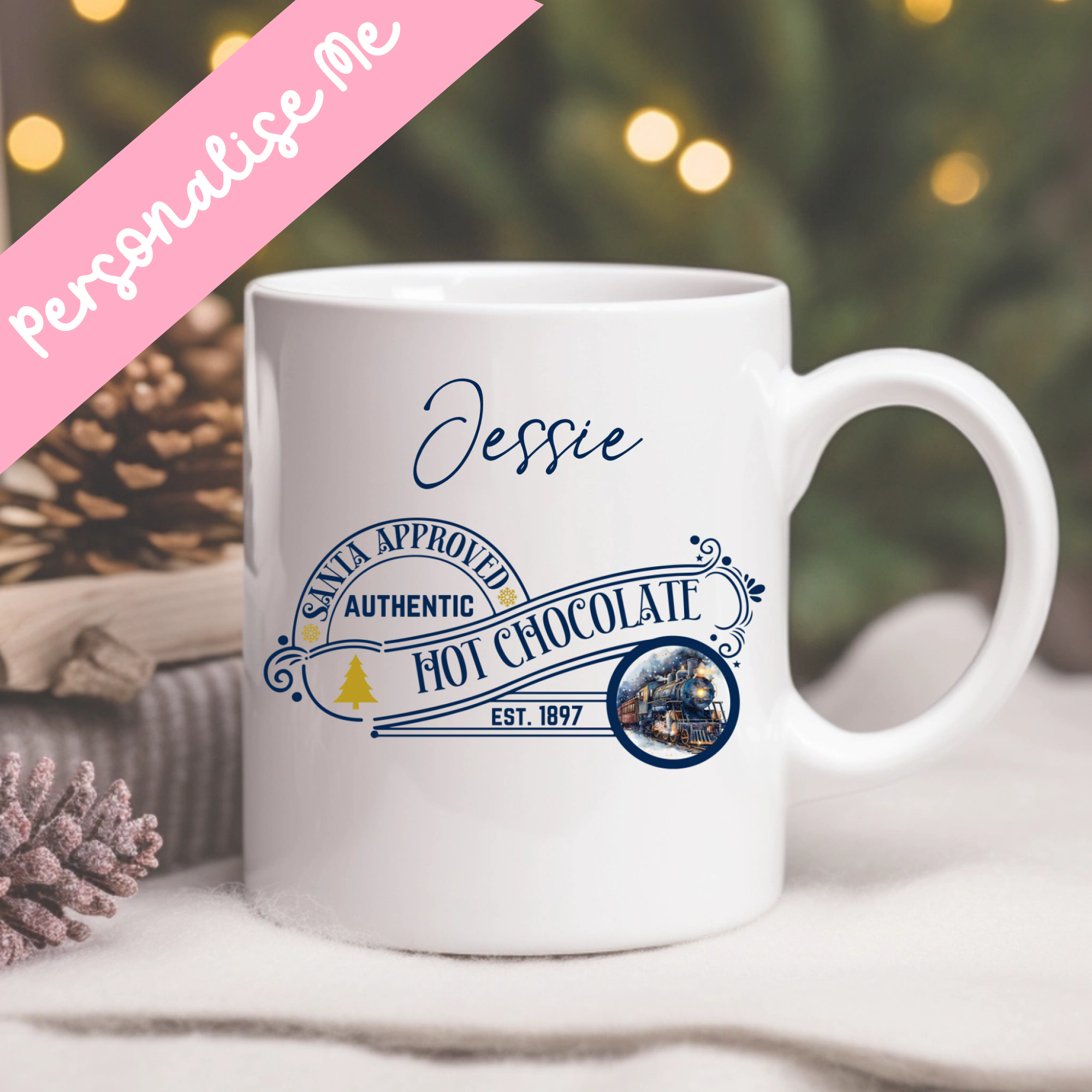 UVDTF - Medium Navy Hot Chocolate Mug