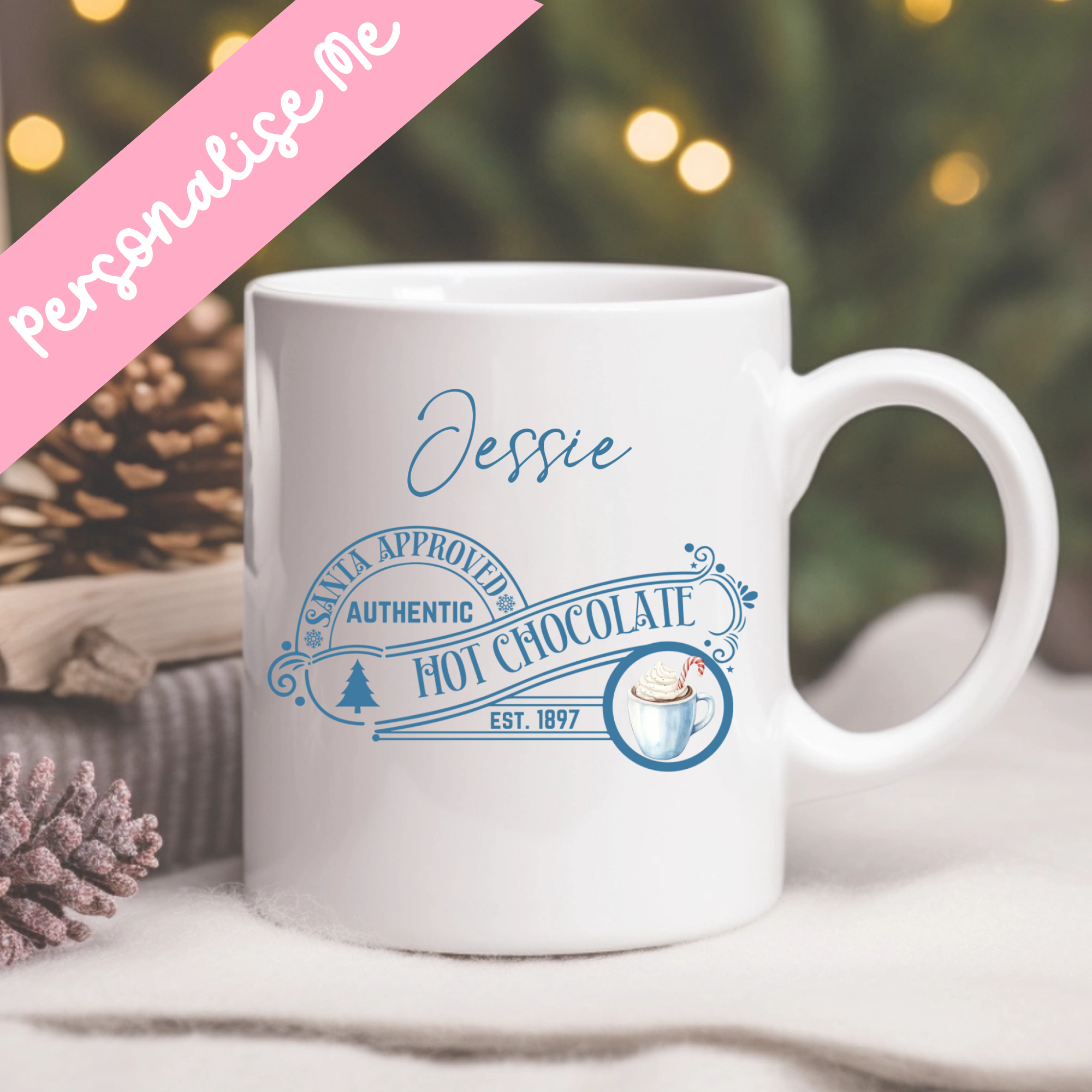 UVDTF - Light Blue Hot Chocolate Mug