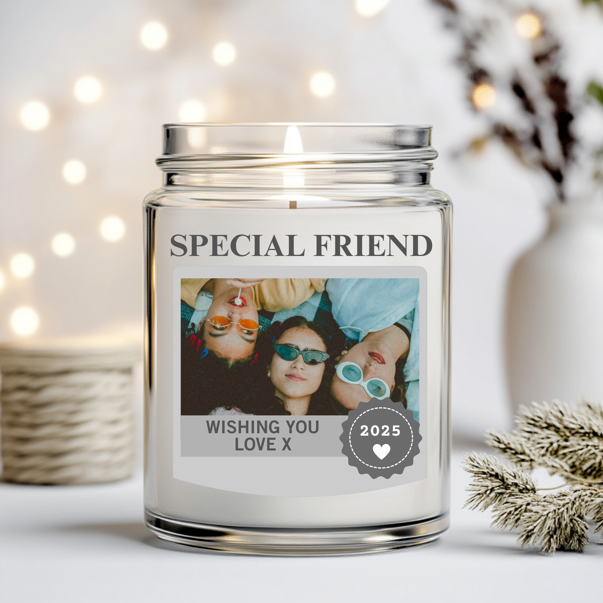 Special Friend Candle Label