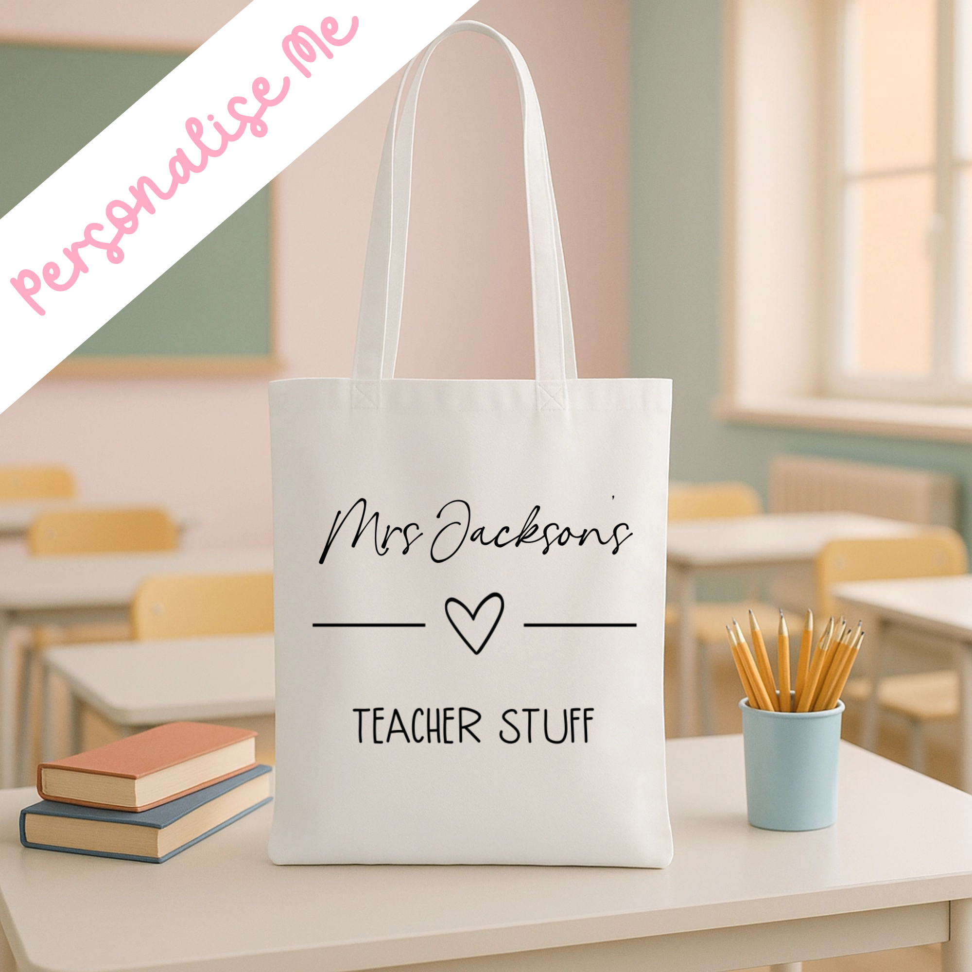 DTF -  Personalised Teacher Stuff Bag 2