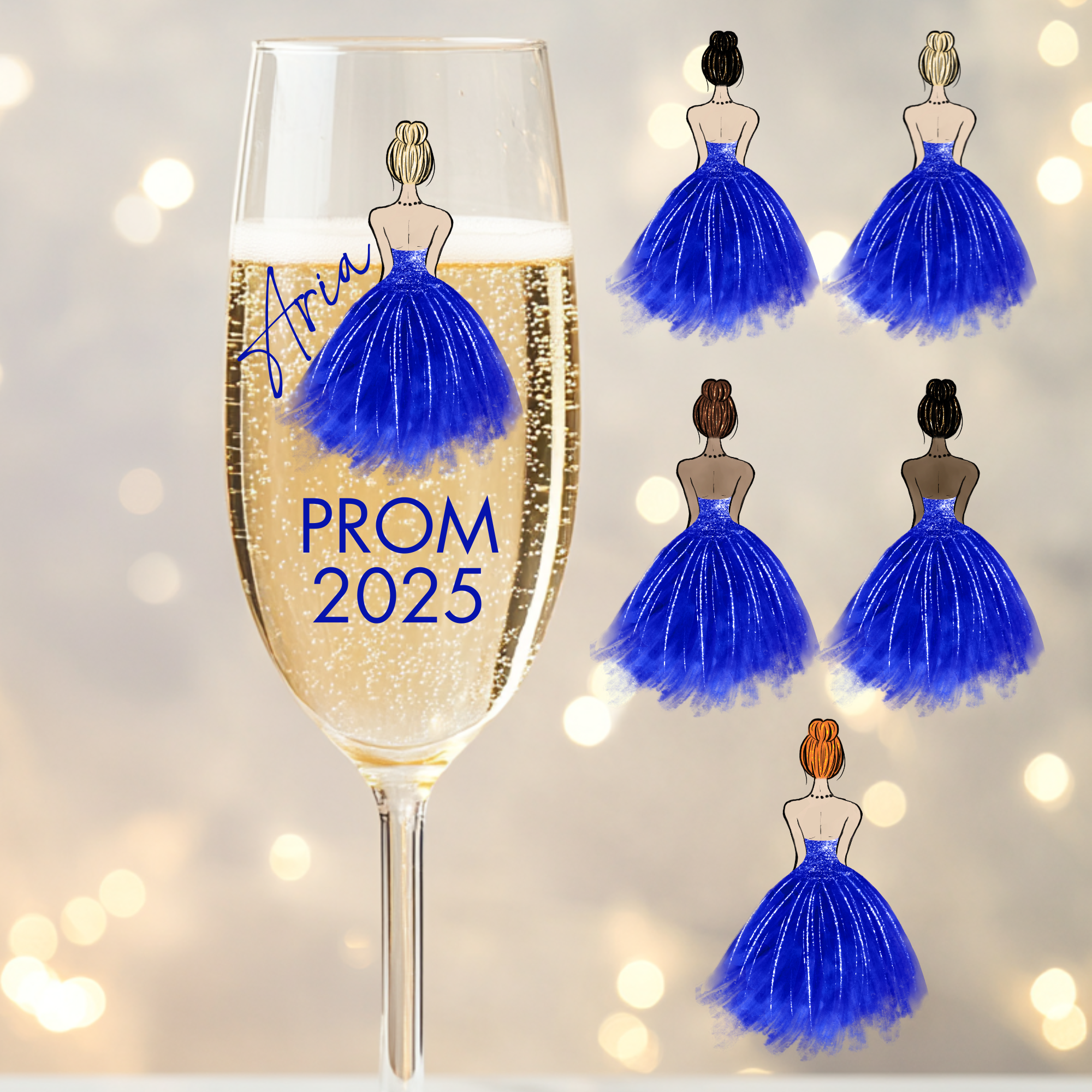 UVDTF - Prom Dress Royal Blue