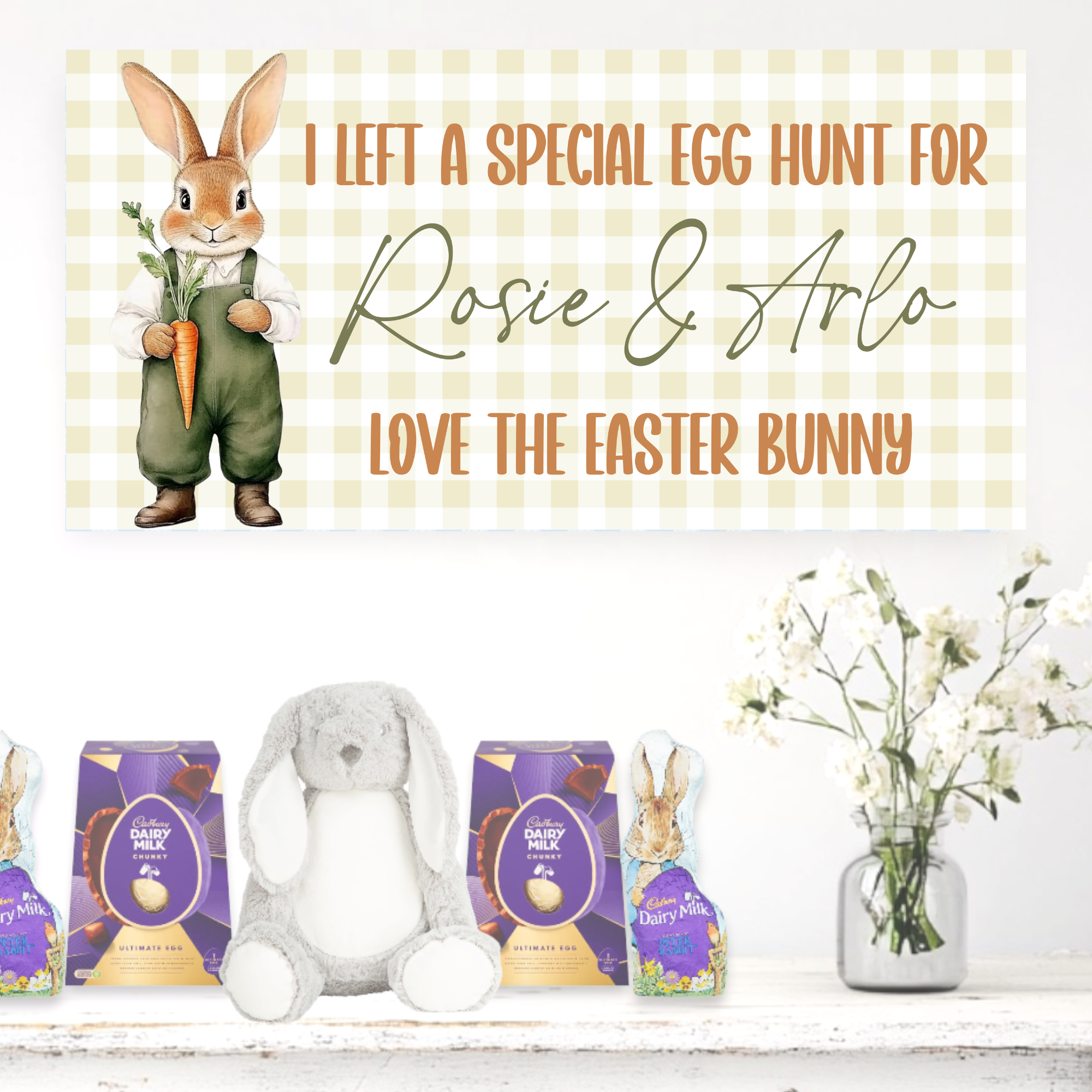 Banner - Easter Farmer Bunny Egg Hunt