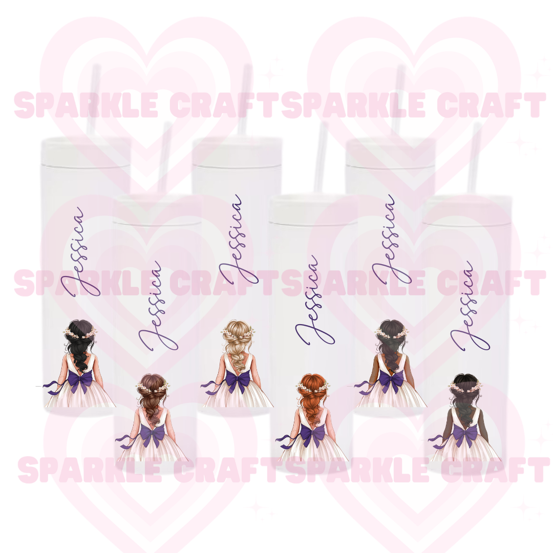 Purple Bow - Flower Girl Decal