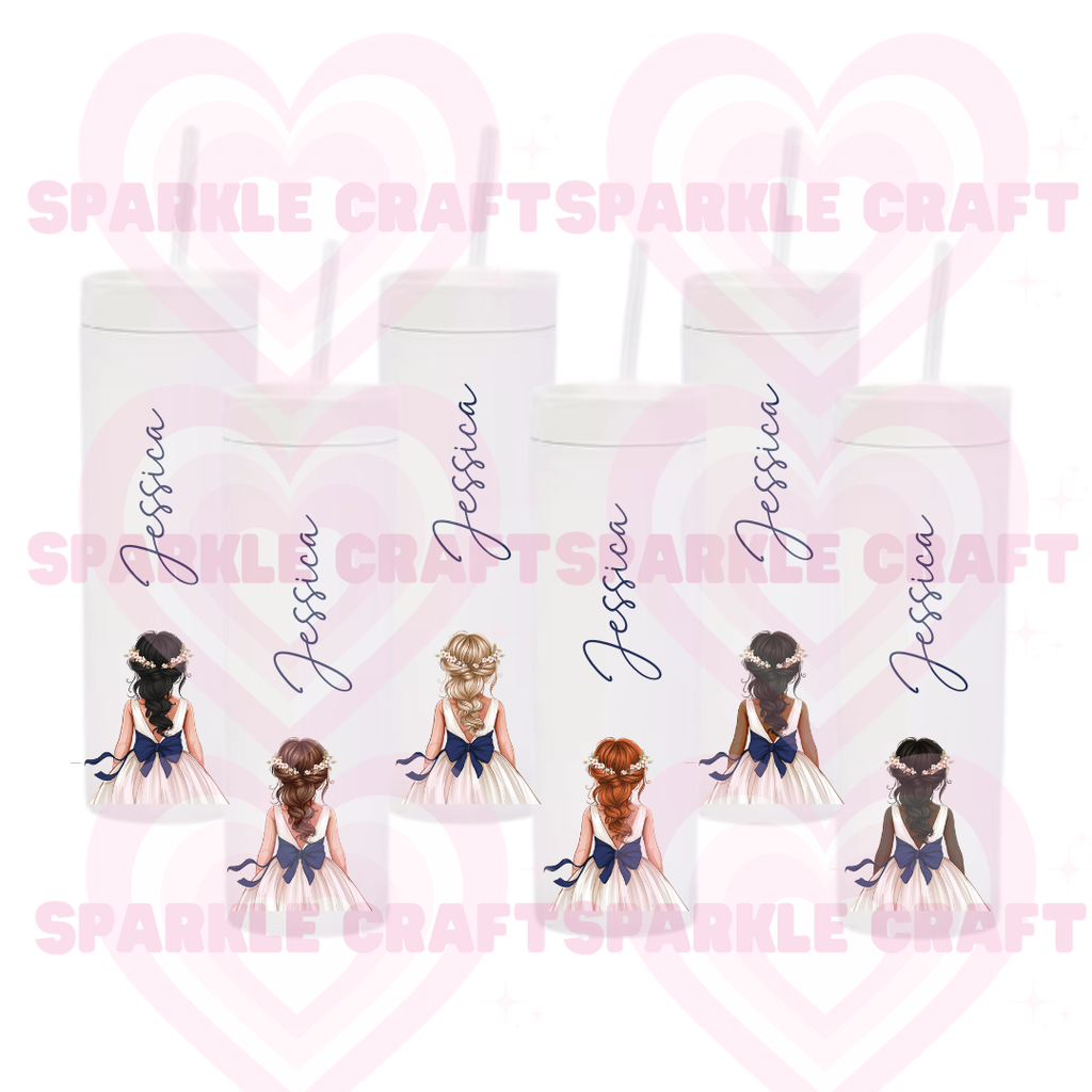 Navy Bow - Flower Girl Decal