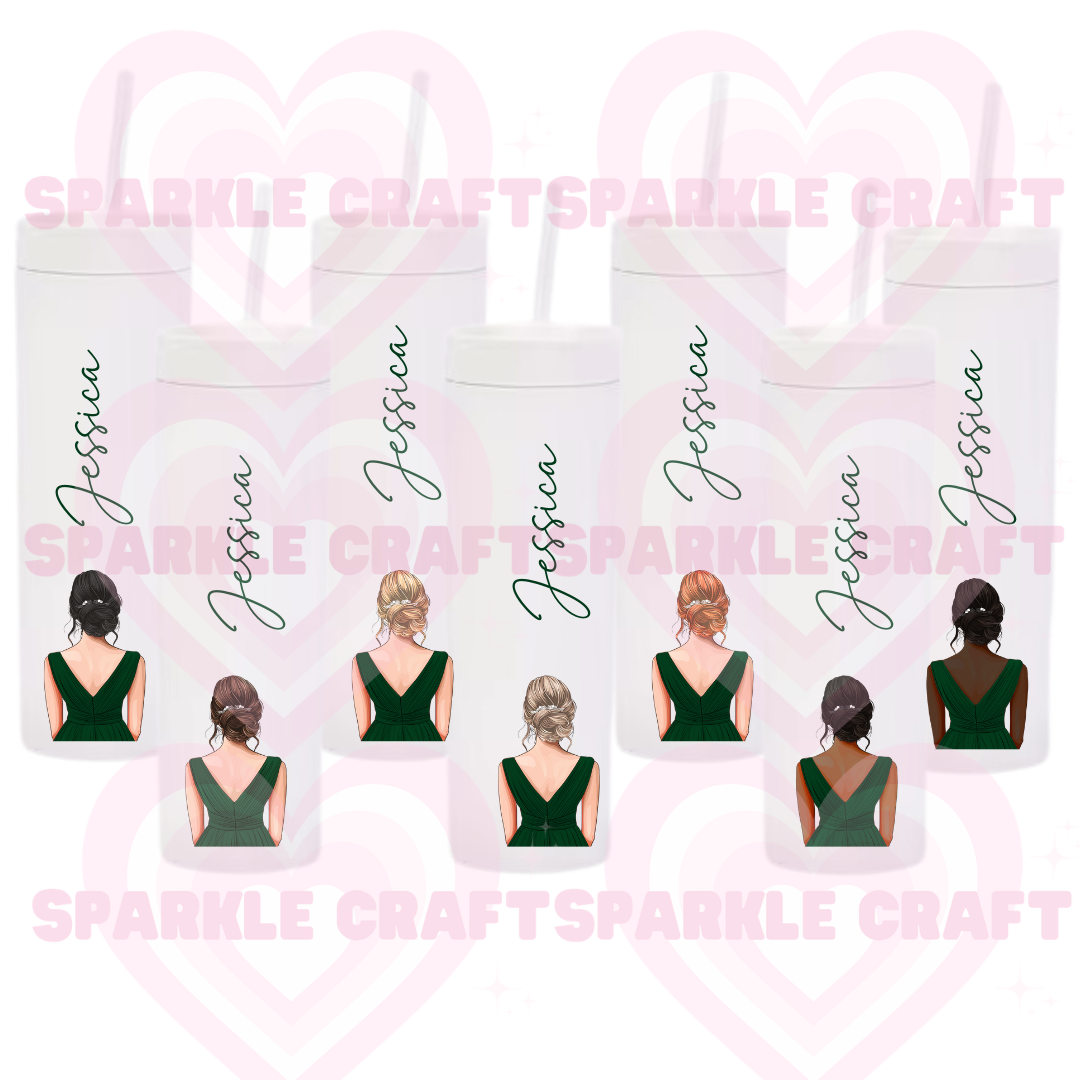 Emerald Dress Bridesmaid Decal
