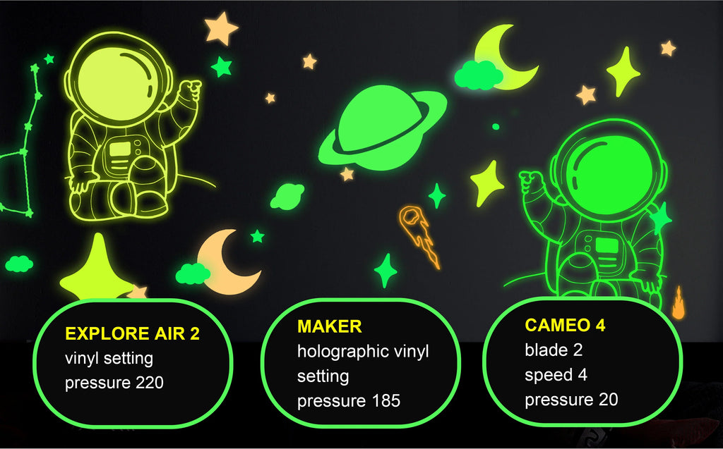 Teckwrap Glow in the Dark Craft Vinyl - Pink