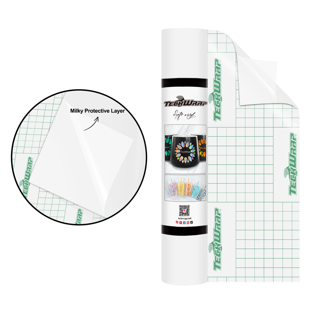 Teckwrap Matte Coconut White Craft Vinyl