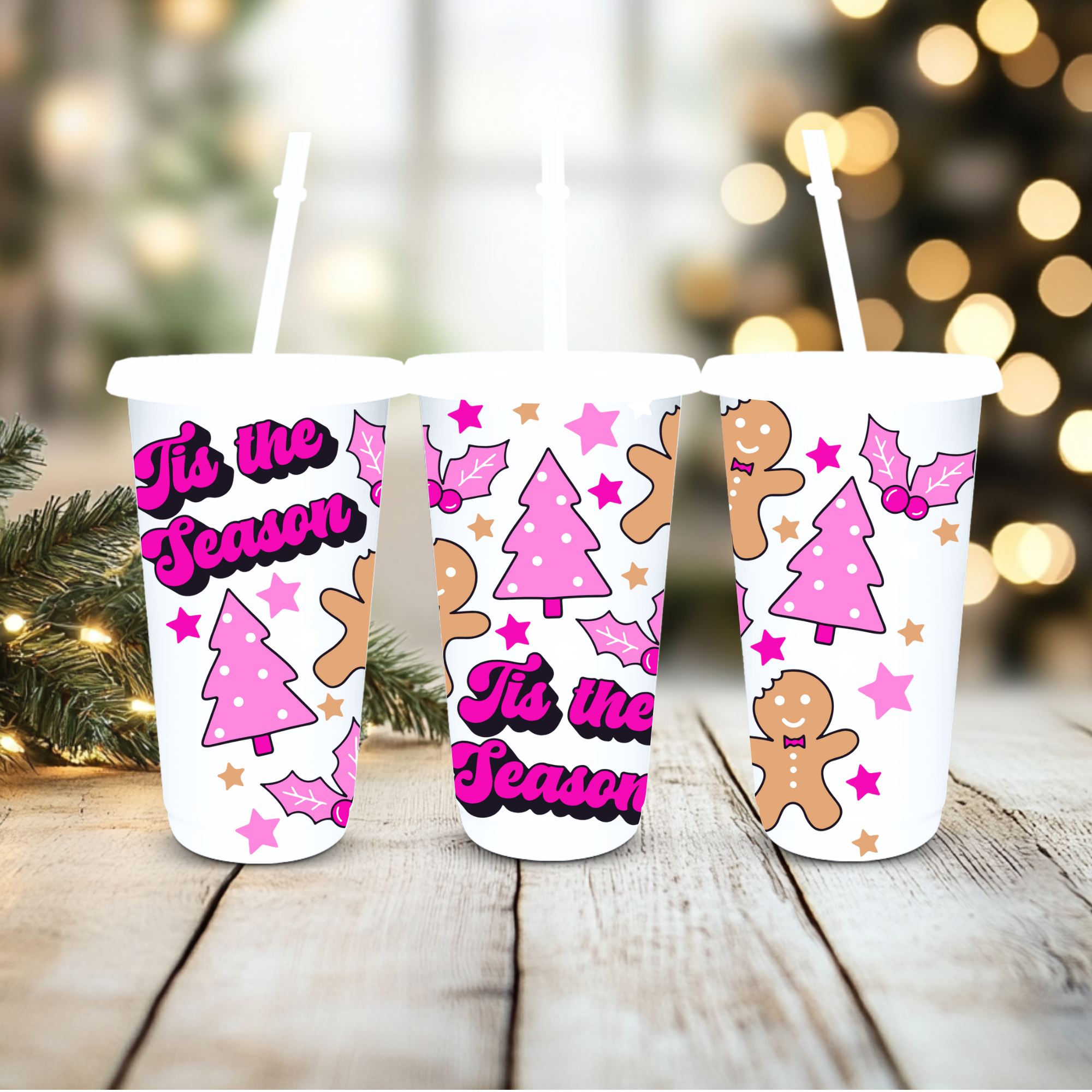 UVDTF Cold Cup Wrap - Tis The Season
