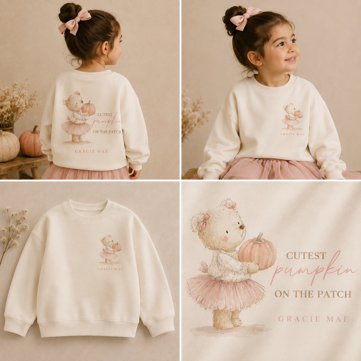 DTF - Cutest Pumpkin on the Patch (Pink Bear)
