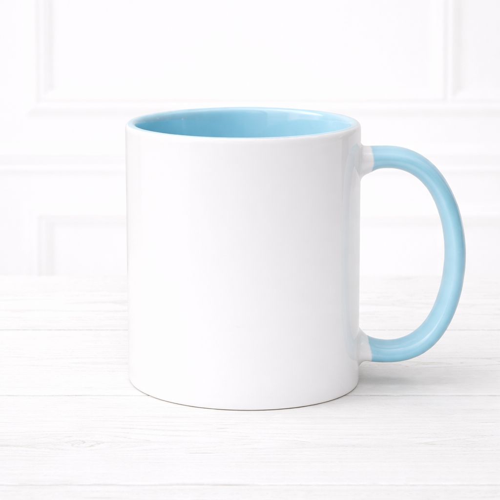 11oz Sublimation Mug - Baby Blue Inner