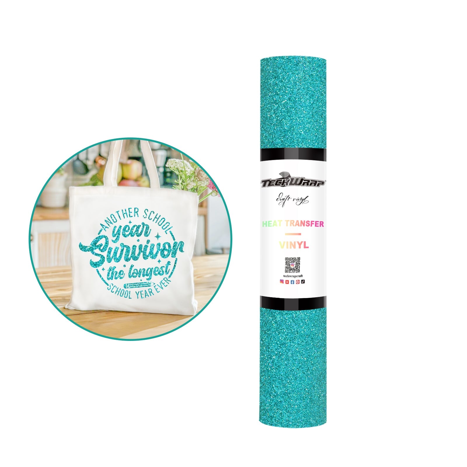Teckwrap HTV - Fancy Glitter Emerald