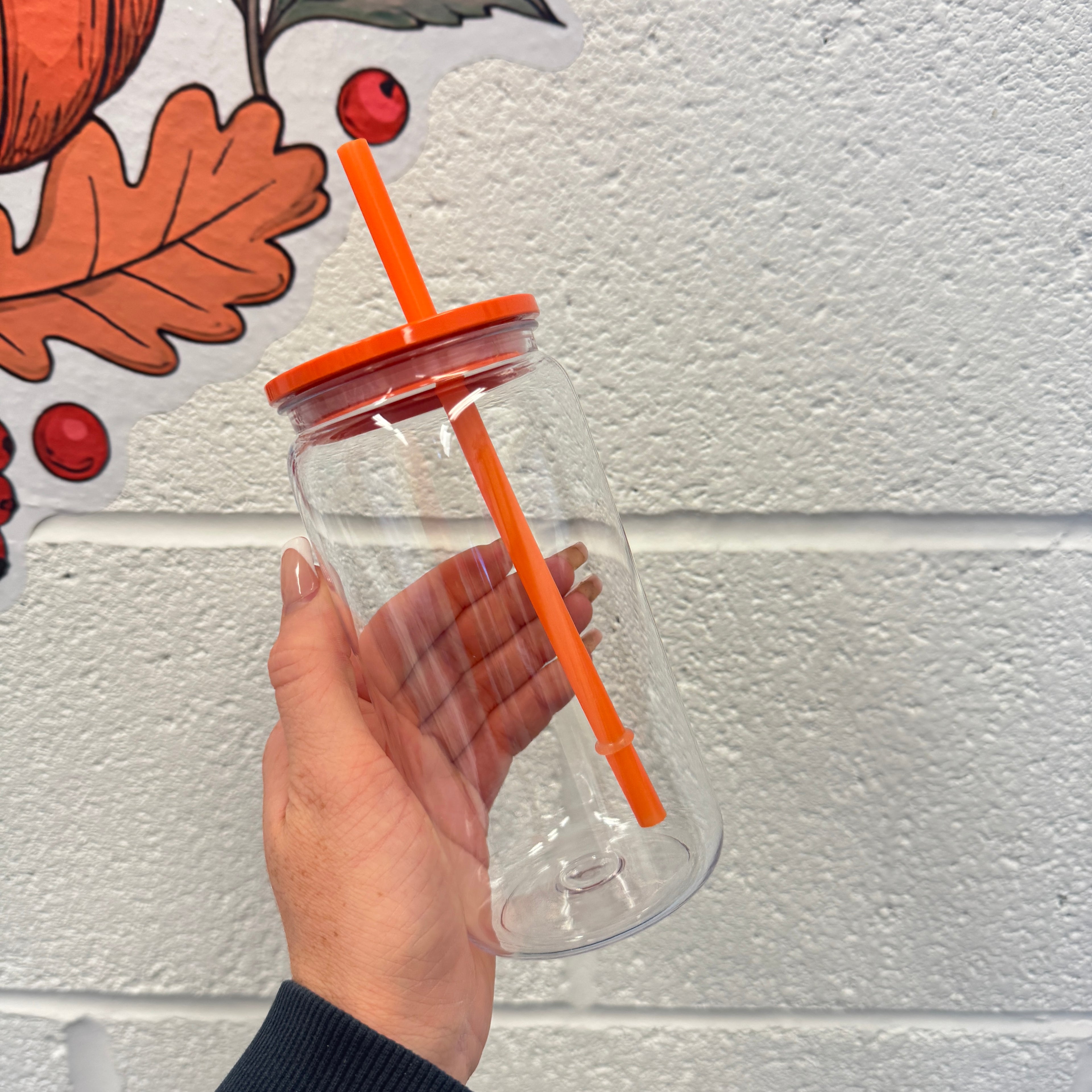 Plastic Can Libby with Coloured Lids (libby)