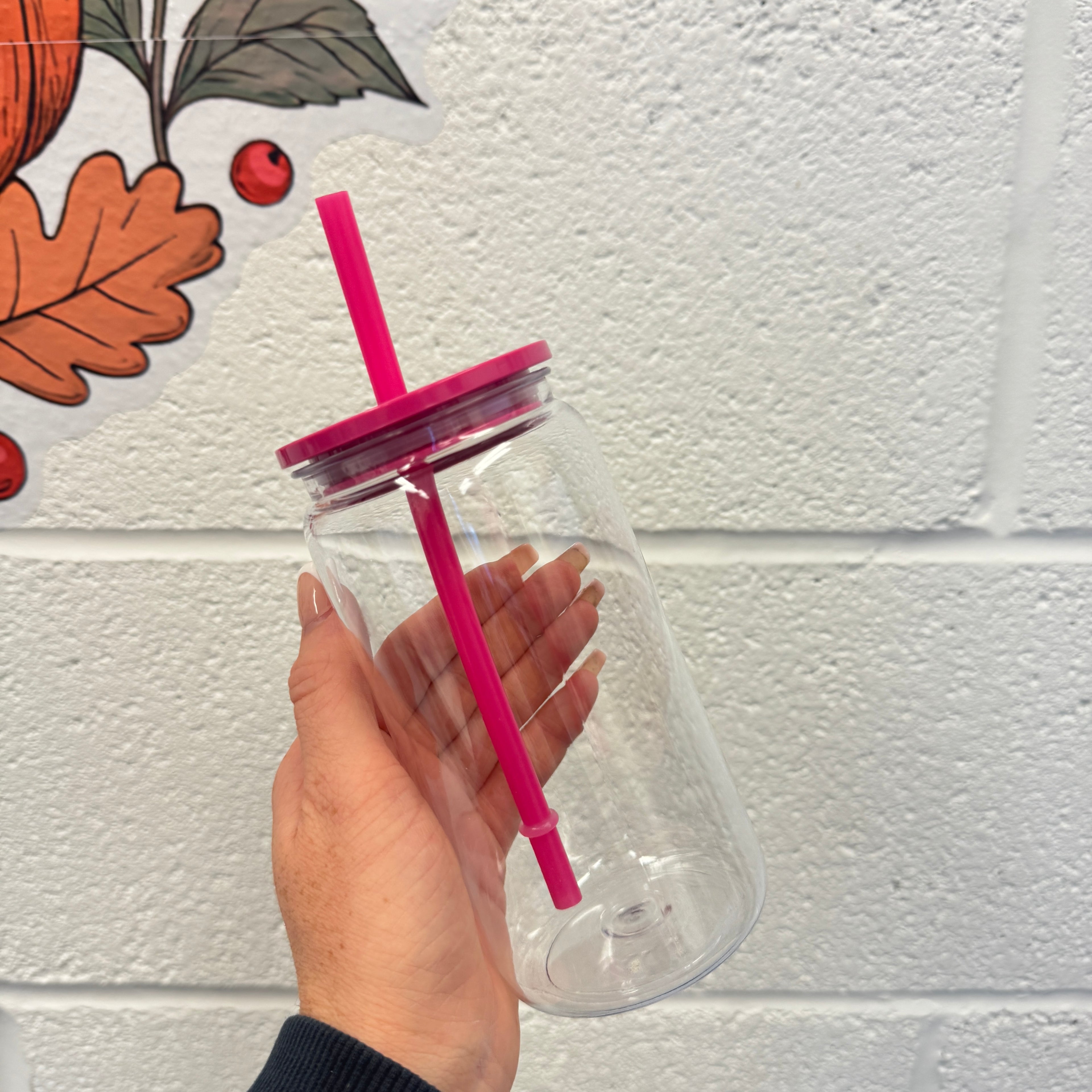 Plastic Can Libby with Coloured Lids (libby)