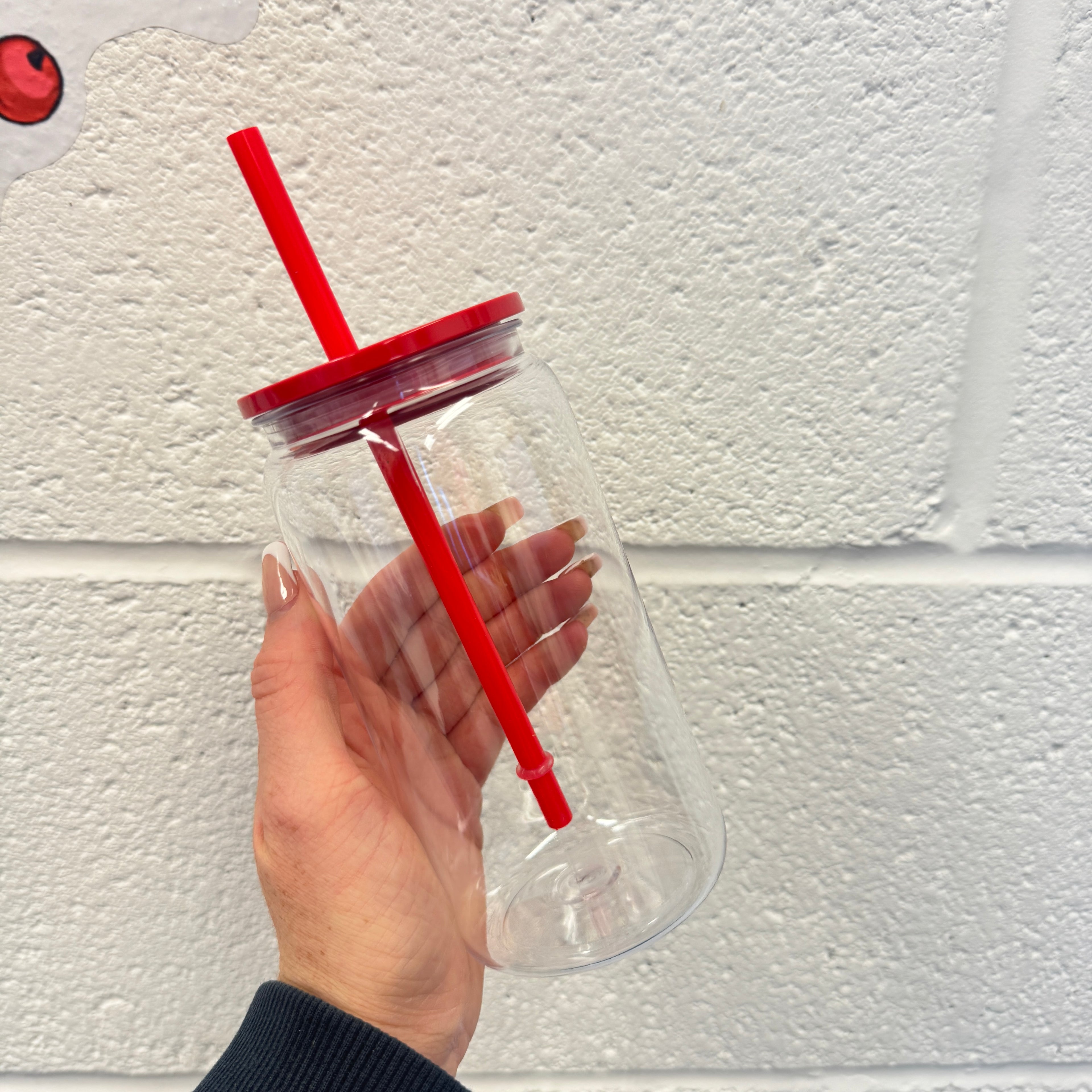 Plastic Can Libby with Coloured Lids (libby)