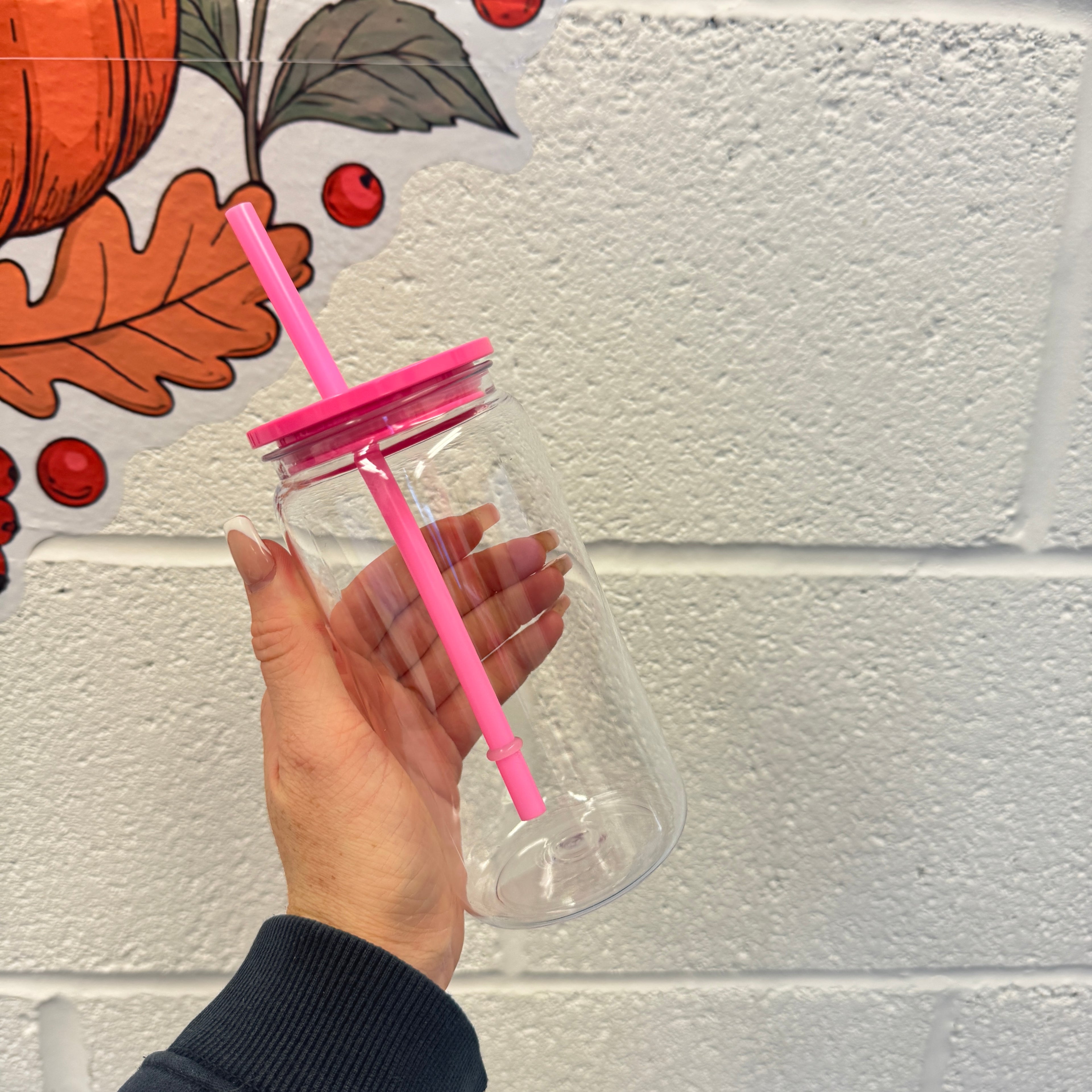 Plastic Can Libby with Coloured Lids (libby)