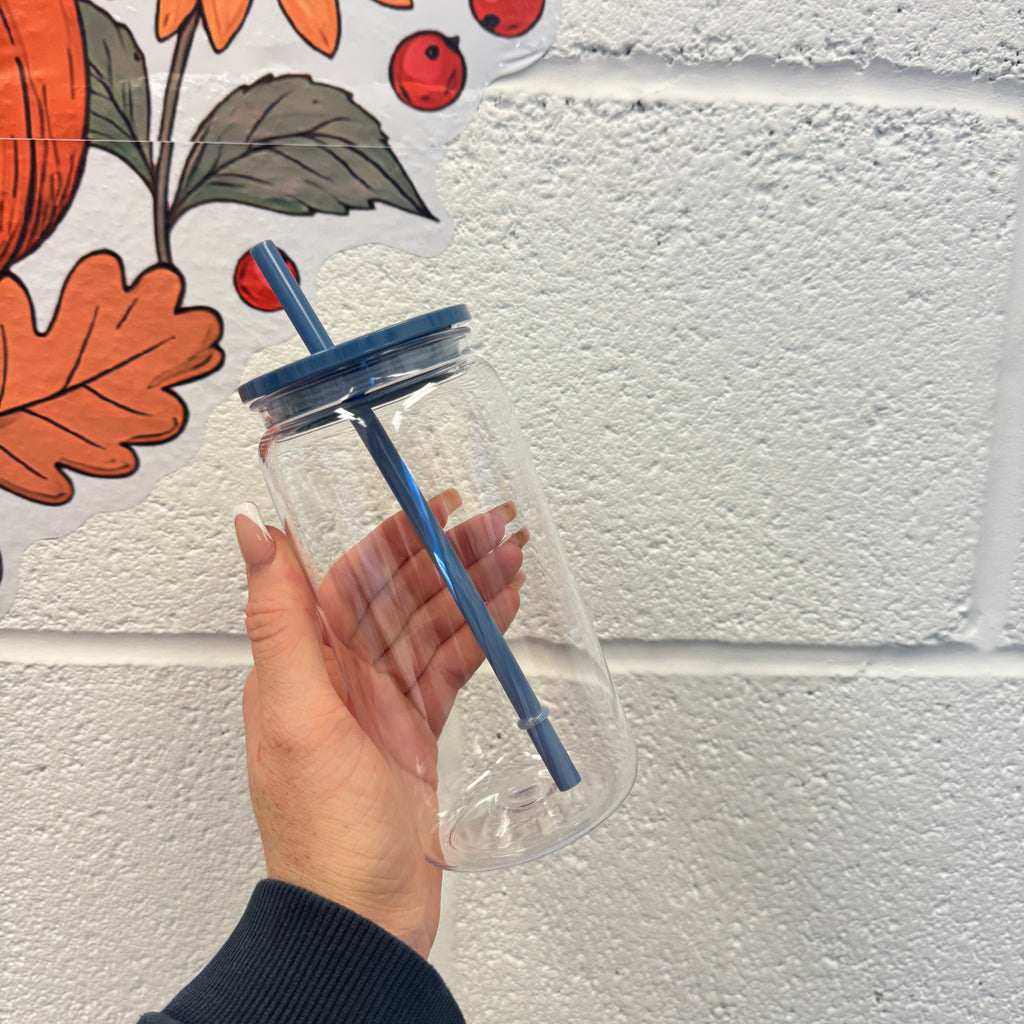 Plastic Can Libby with Coloured Lids (libby)