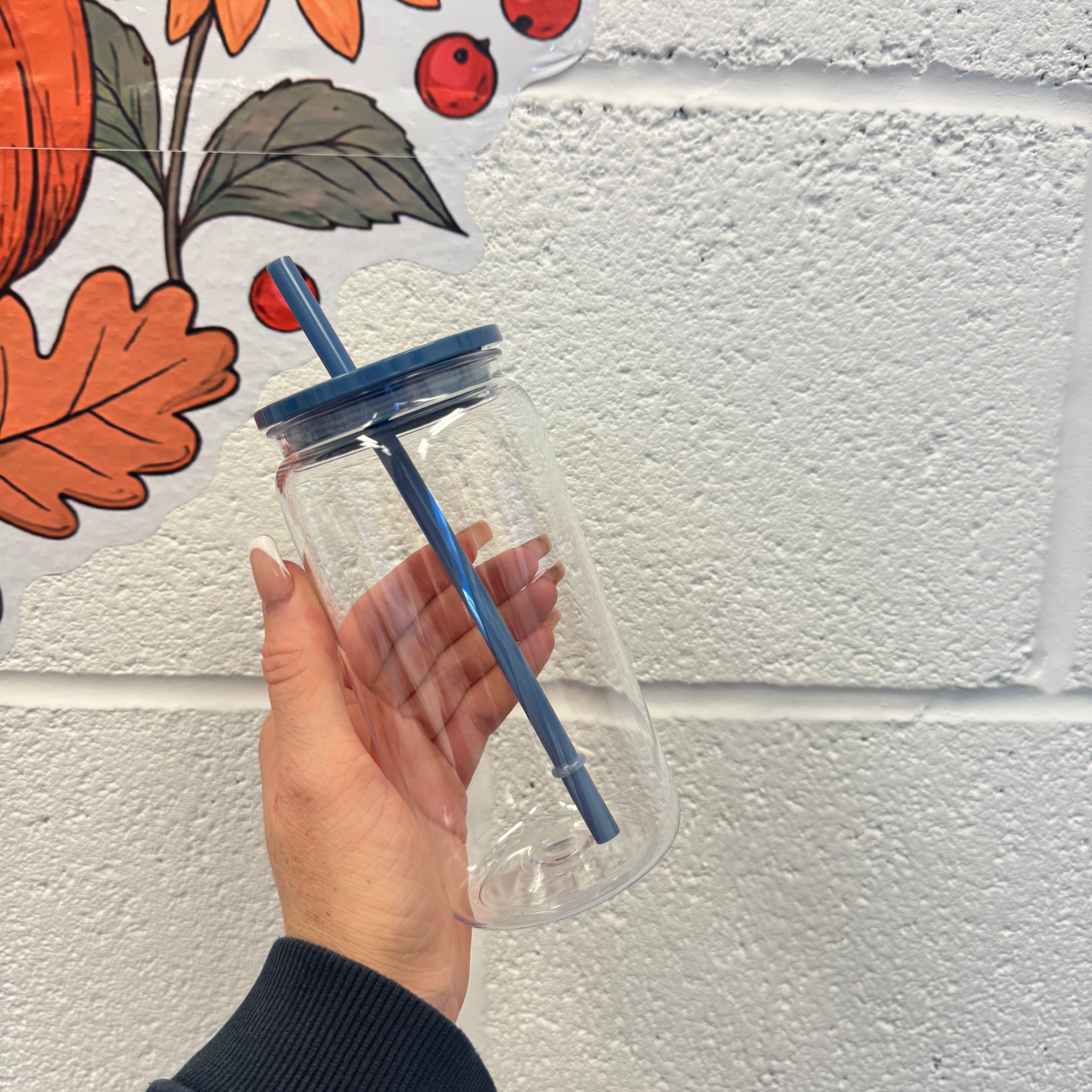 Plastic Can Libby with Coloured Lids (libby)