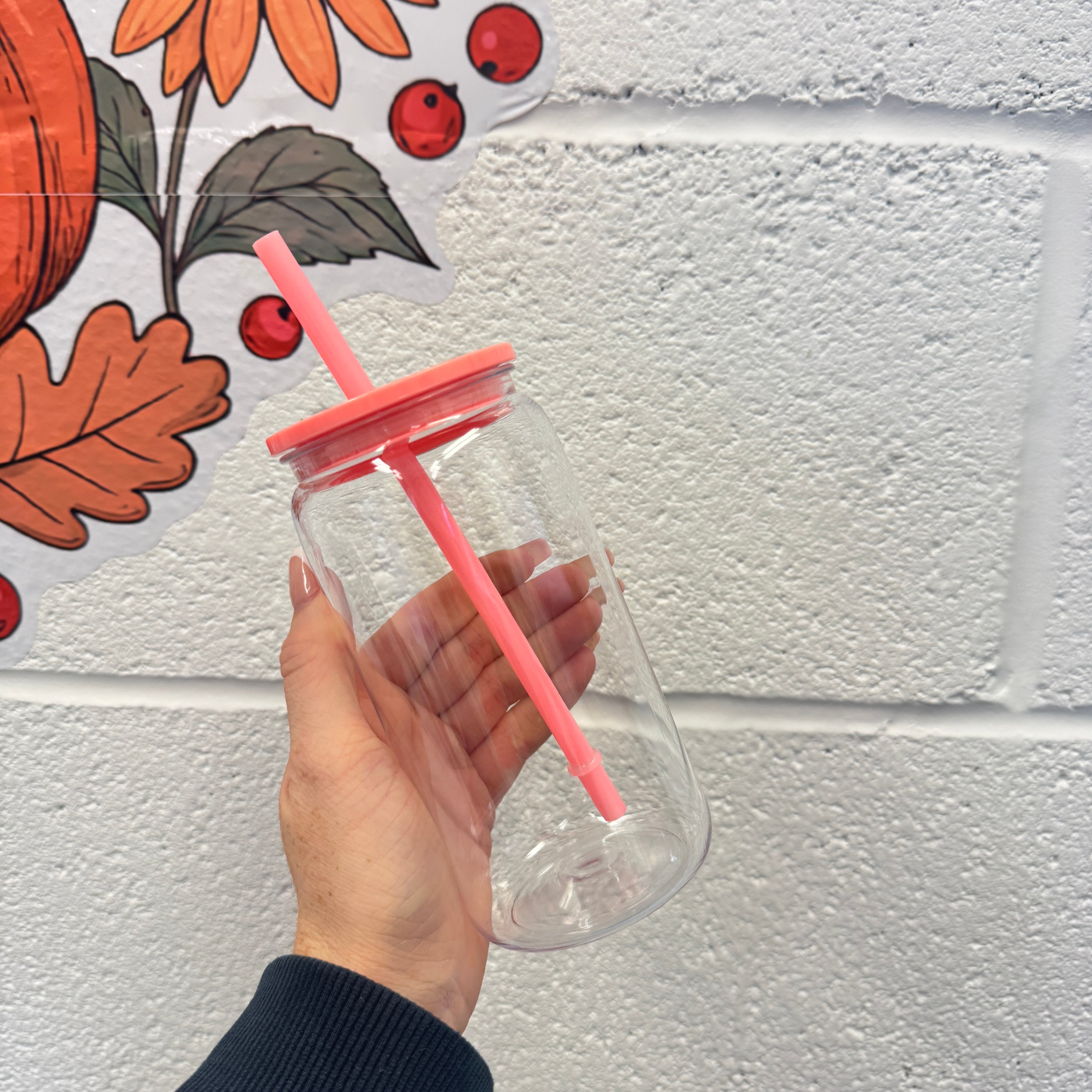 Plastic Can Libby with Coloured Lids (libby)