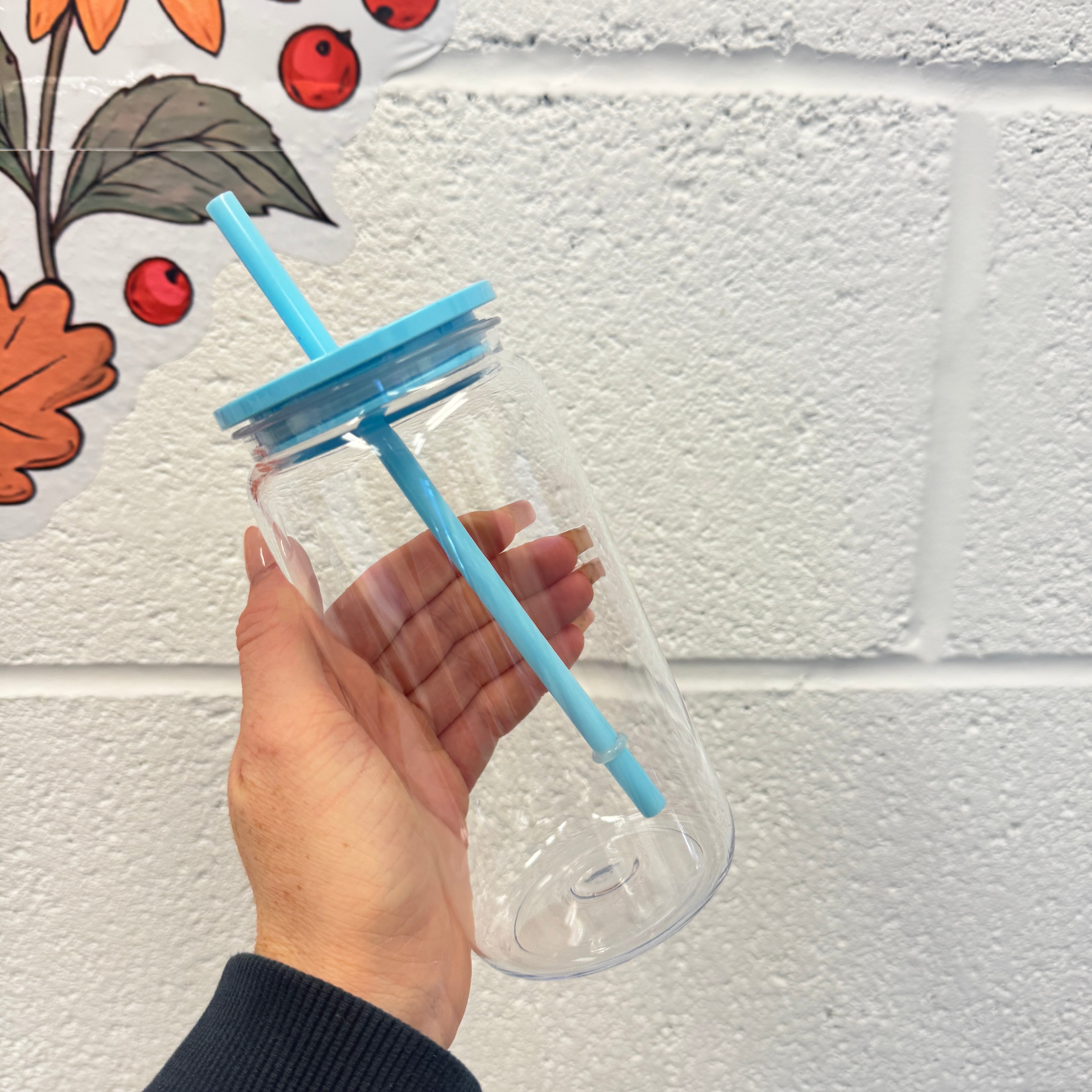 Plastic Can Libby with Coloured Lids (libby)