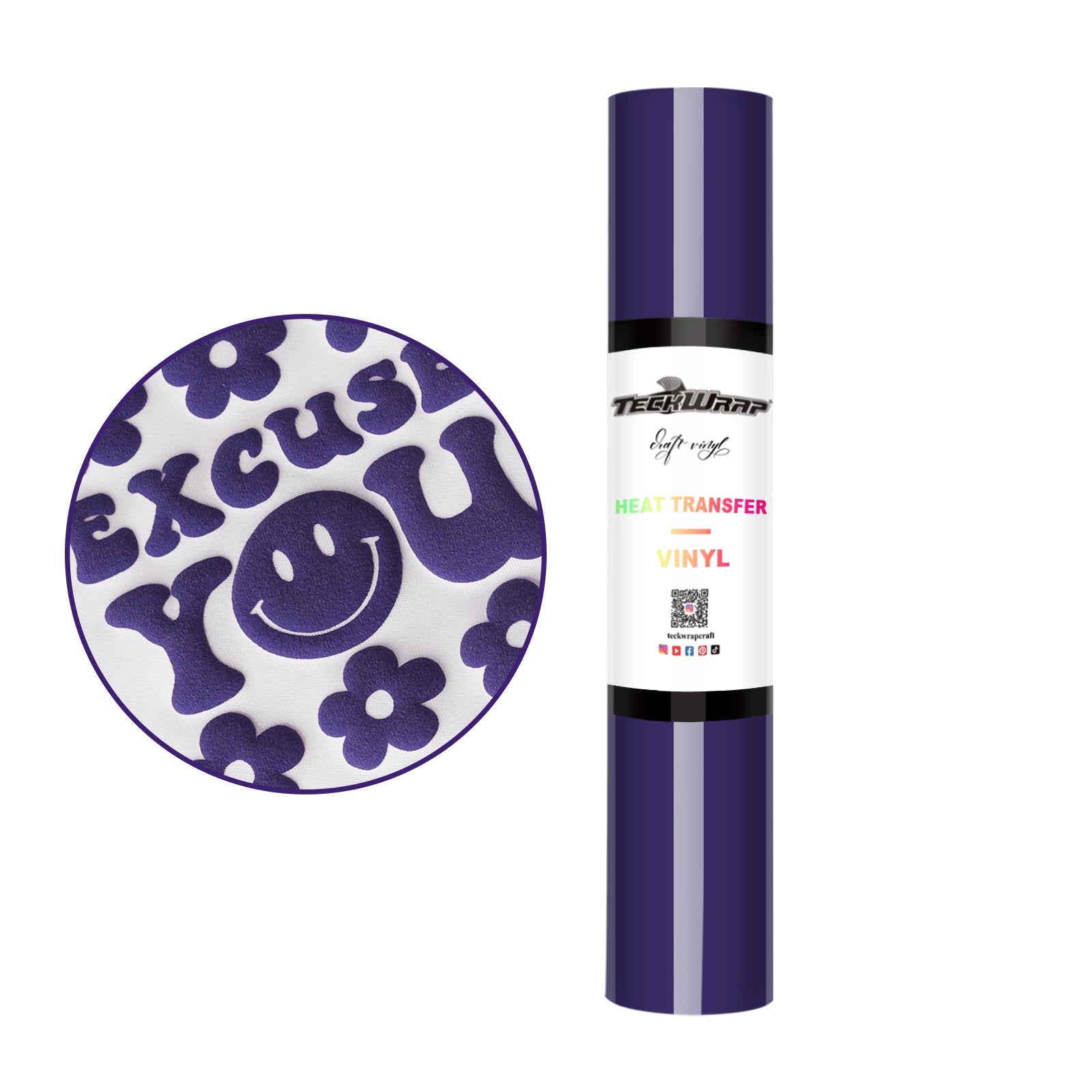 Teckwrap HTV Puff - Indigo Purple