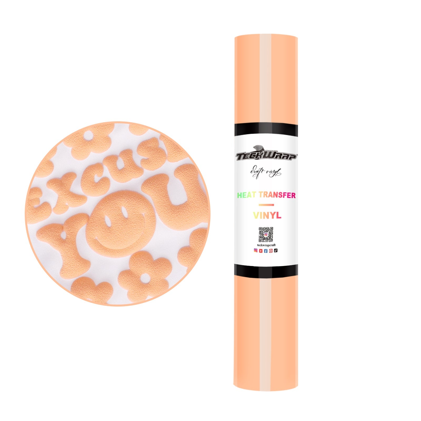 Teckwrap HTV Puff - Light Salmon