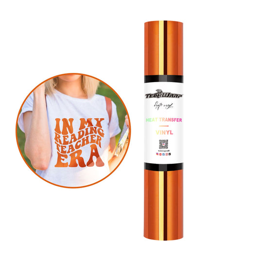 Teckwrap HTV Metallic Chrome - Orange