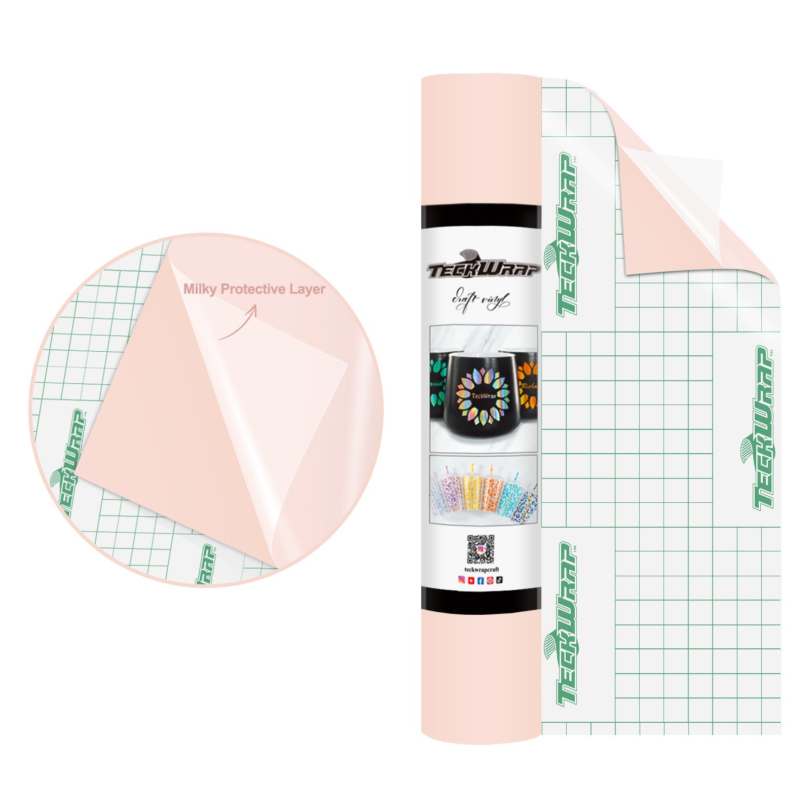 Teckwrap Matte Pastel Pink