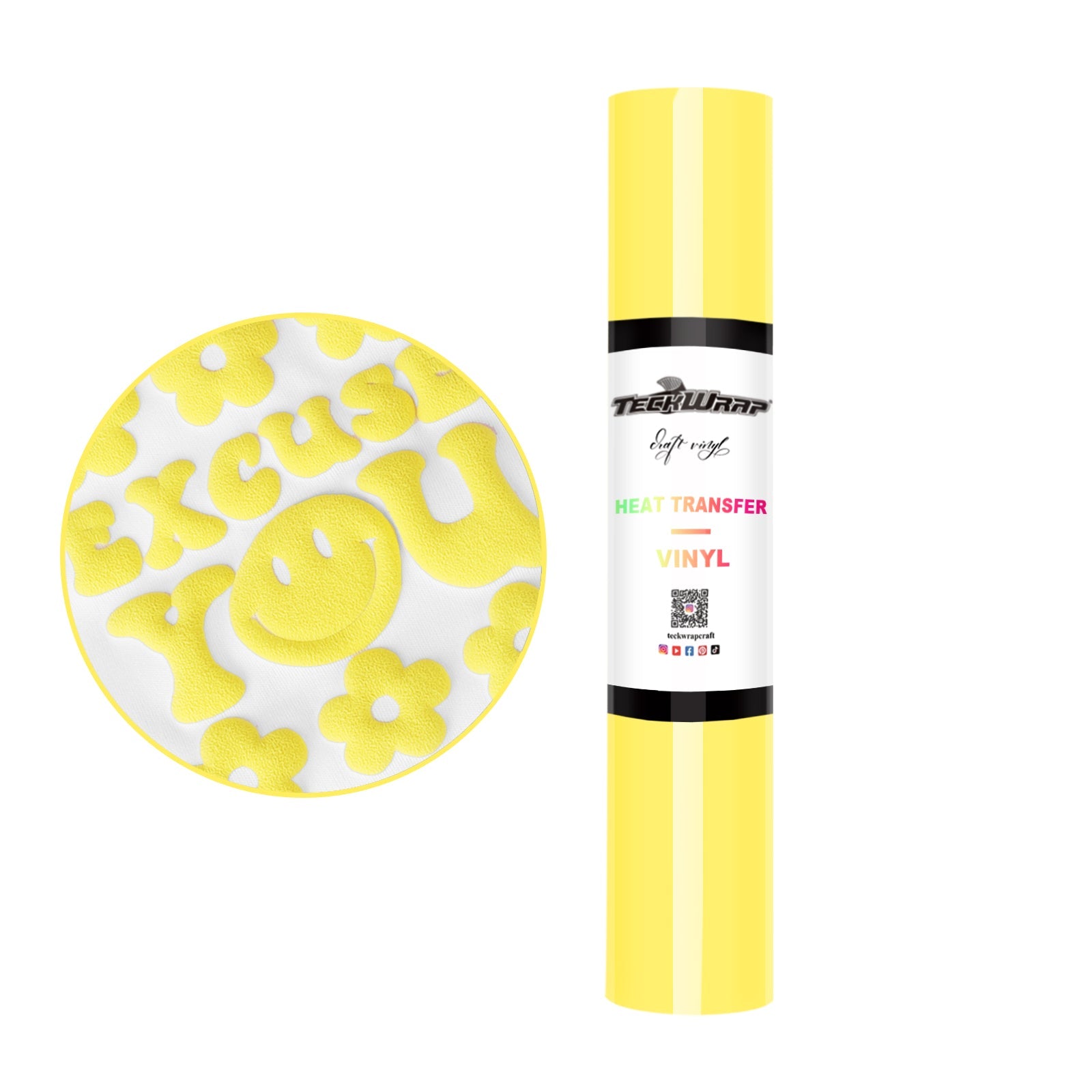 Teckwrap HTV Puff - Pastel Yellow