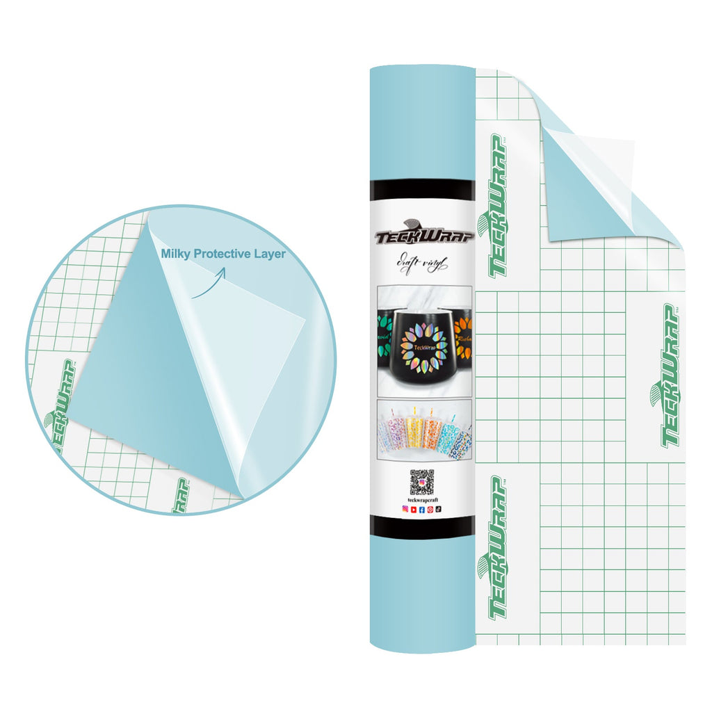 Teckwrap Matte Powder Blue Craft Vinyl