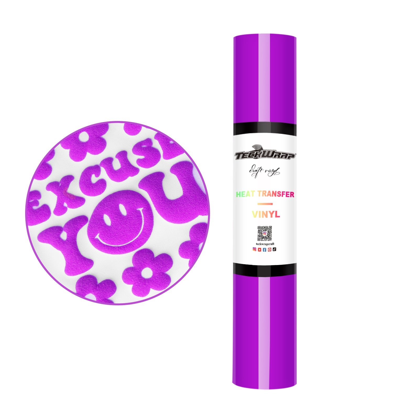 Teckwrap HTV Puff - Purple