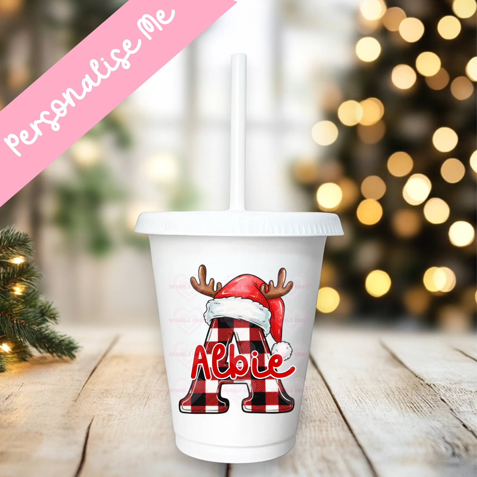UVDTF - Reindeer Alphabet Cold Cup
