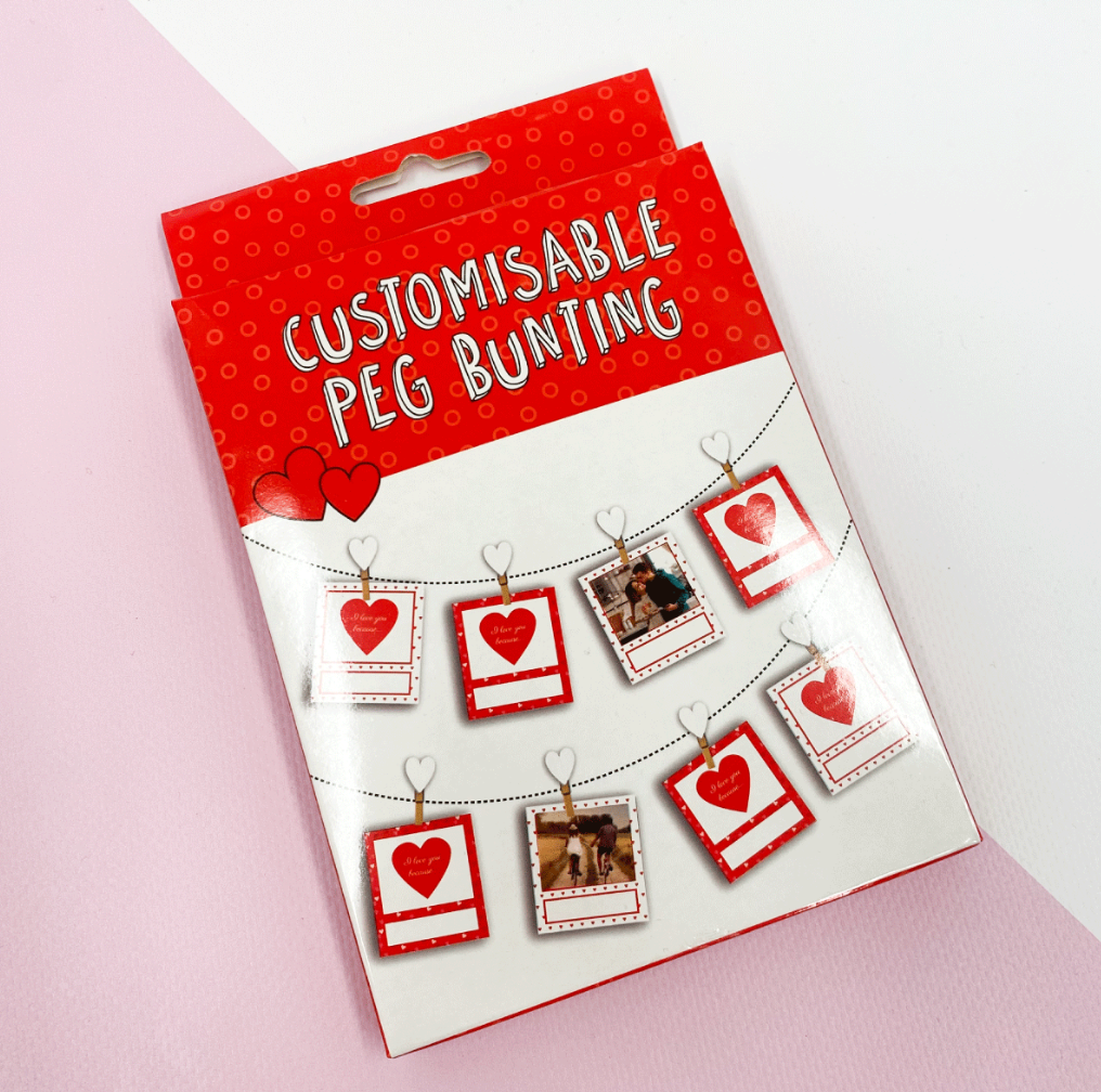 Valentines Peg bunting
