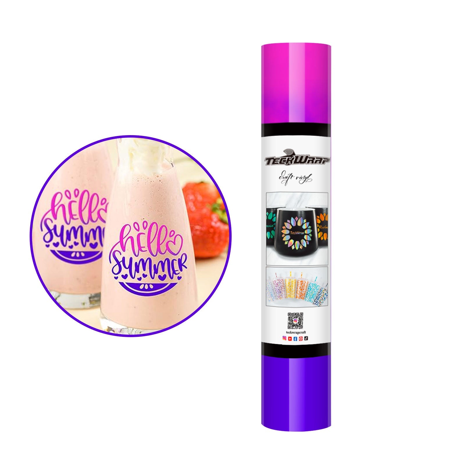 Teckwrap Neon Pink Purple Colour Changing Vinyl 