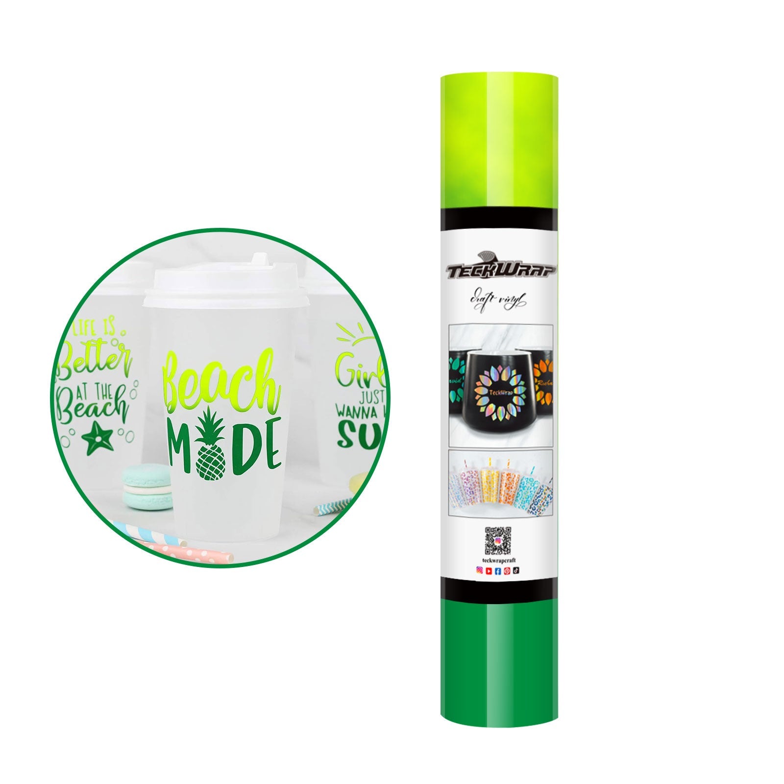  Teckwrap Neon Yellow Green Colour Changing Vinyl 