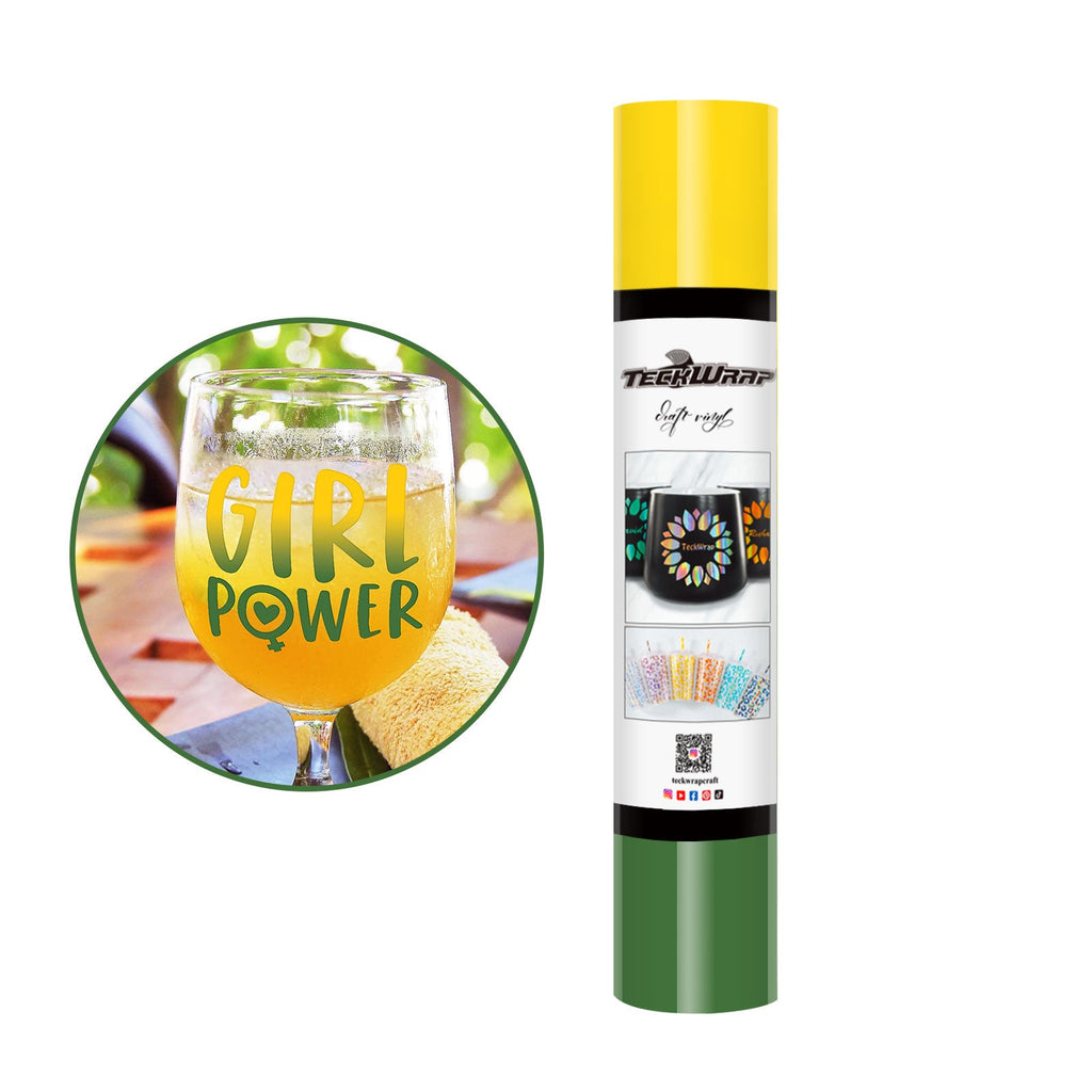 Teckwrap Yellow Dark Green Colour Change