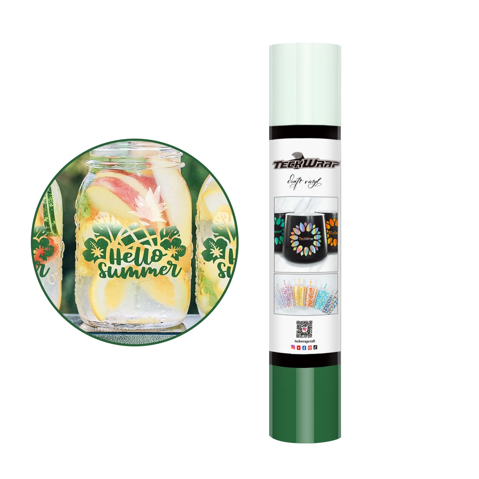 Teckwrap clear green cloud changing 