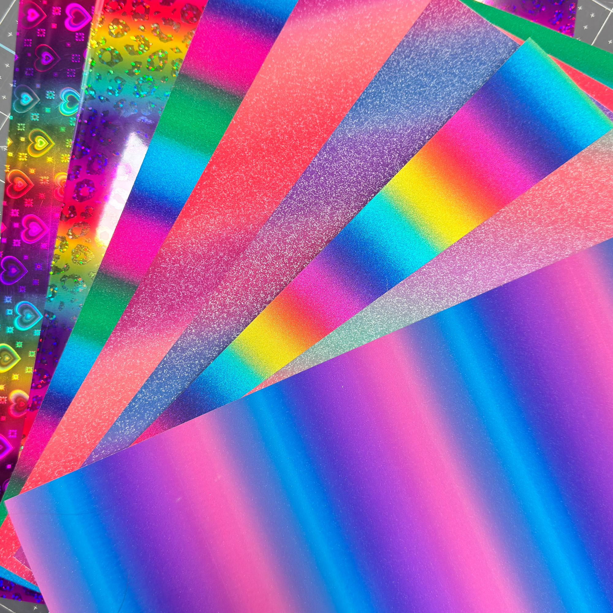 Teckwrap Sheet bundle - Rainbow ( 8 sheets)