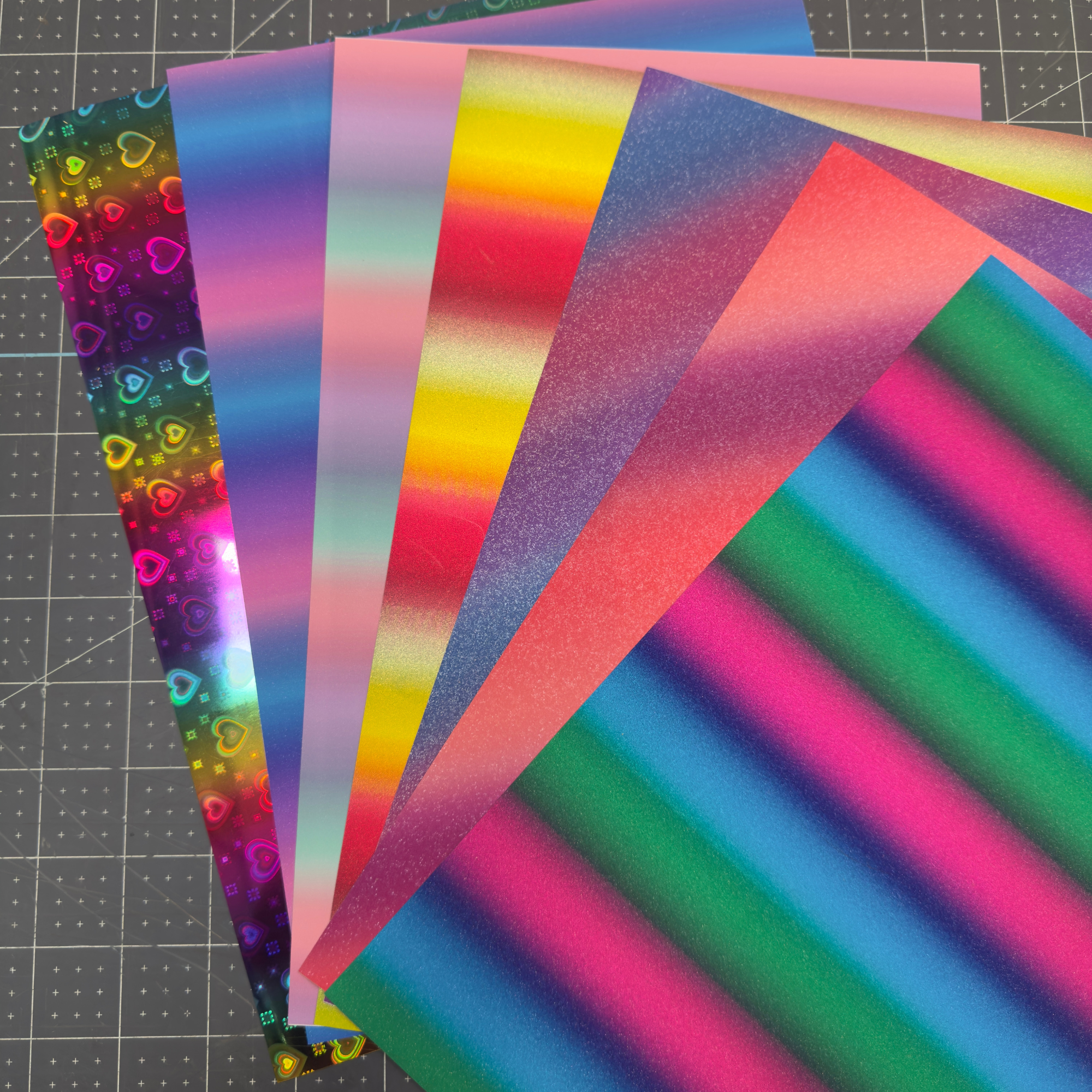 Teckwrap Sheet bundle - Rainbow (7 Sheets)