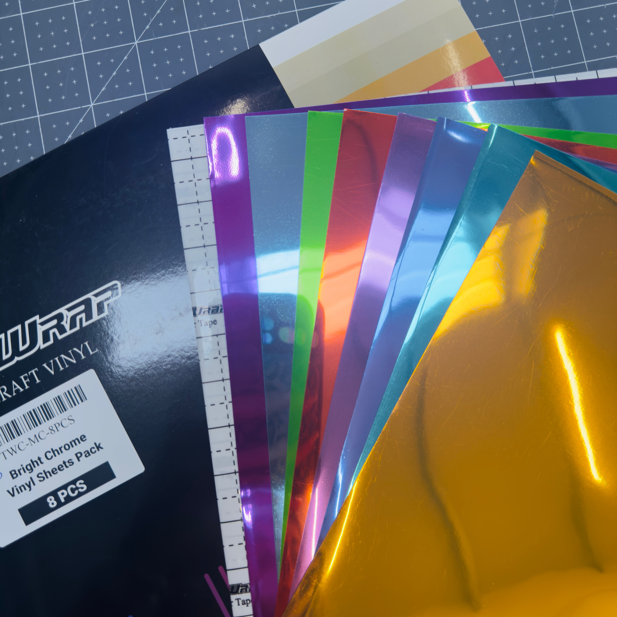 Teckwrap Sheet Pack -  Bright Chrome
