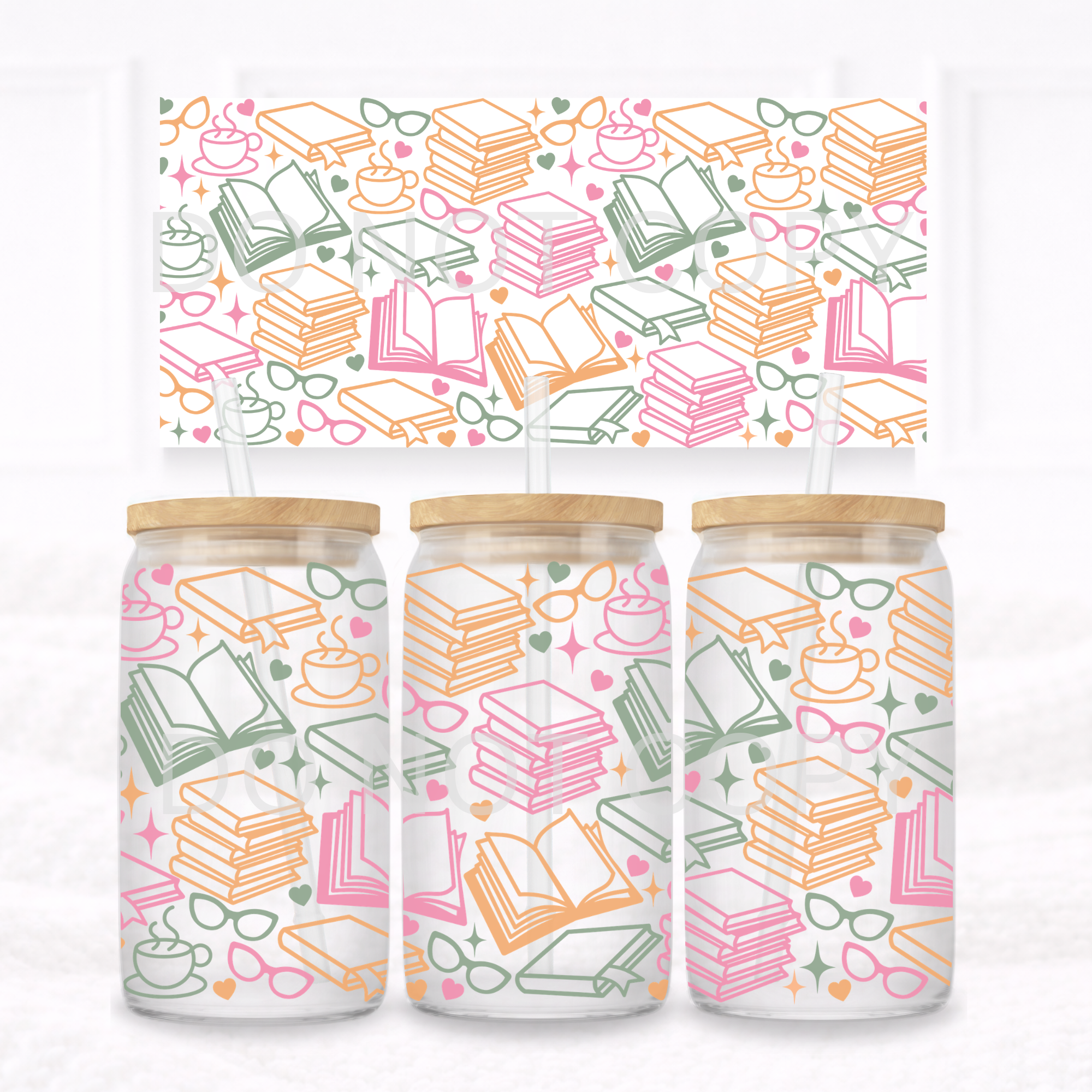 UVDTF - Can glass wrap Books