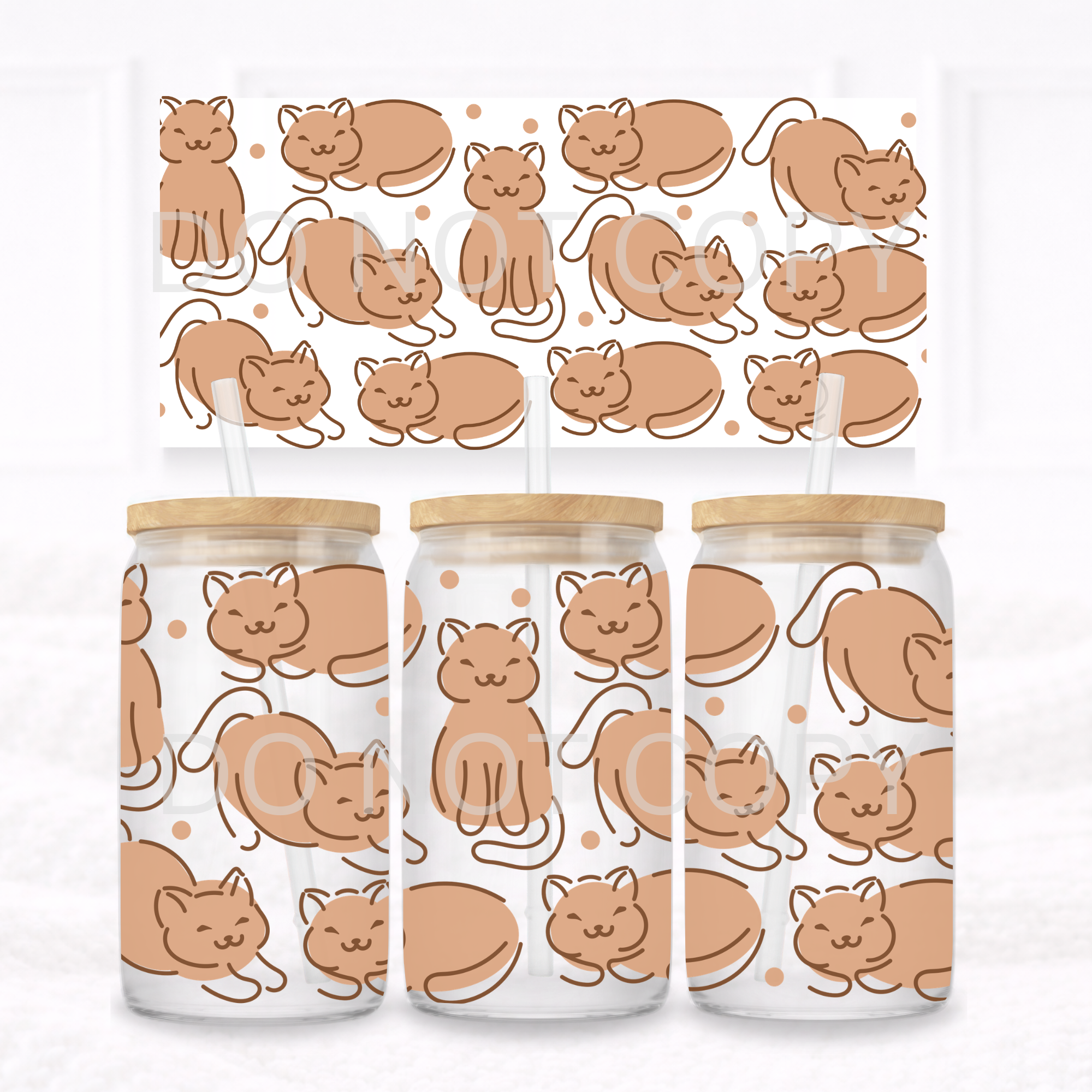 UVDTF - Can glass wrap Cats