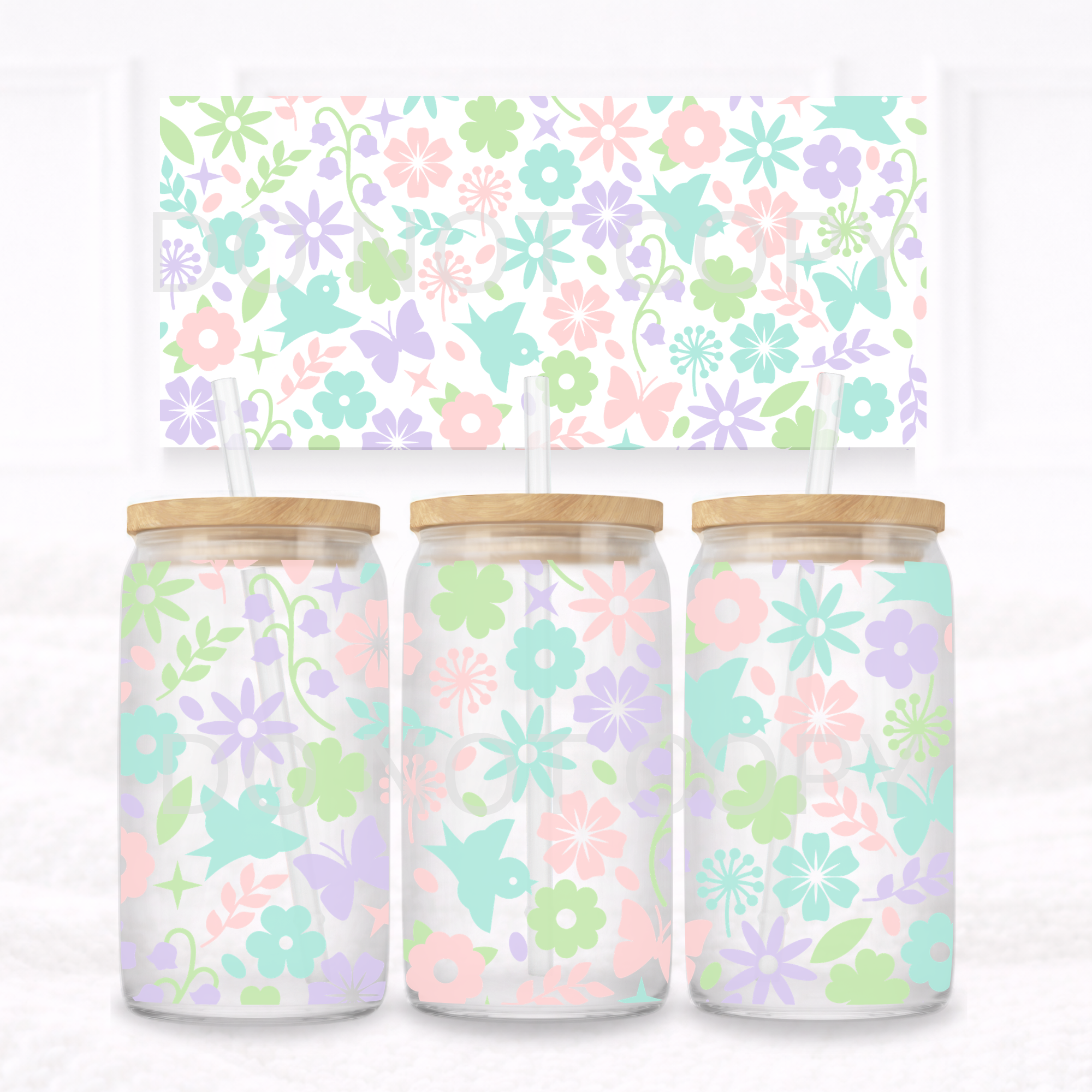 UVDTF - Can glass wrap Spring time