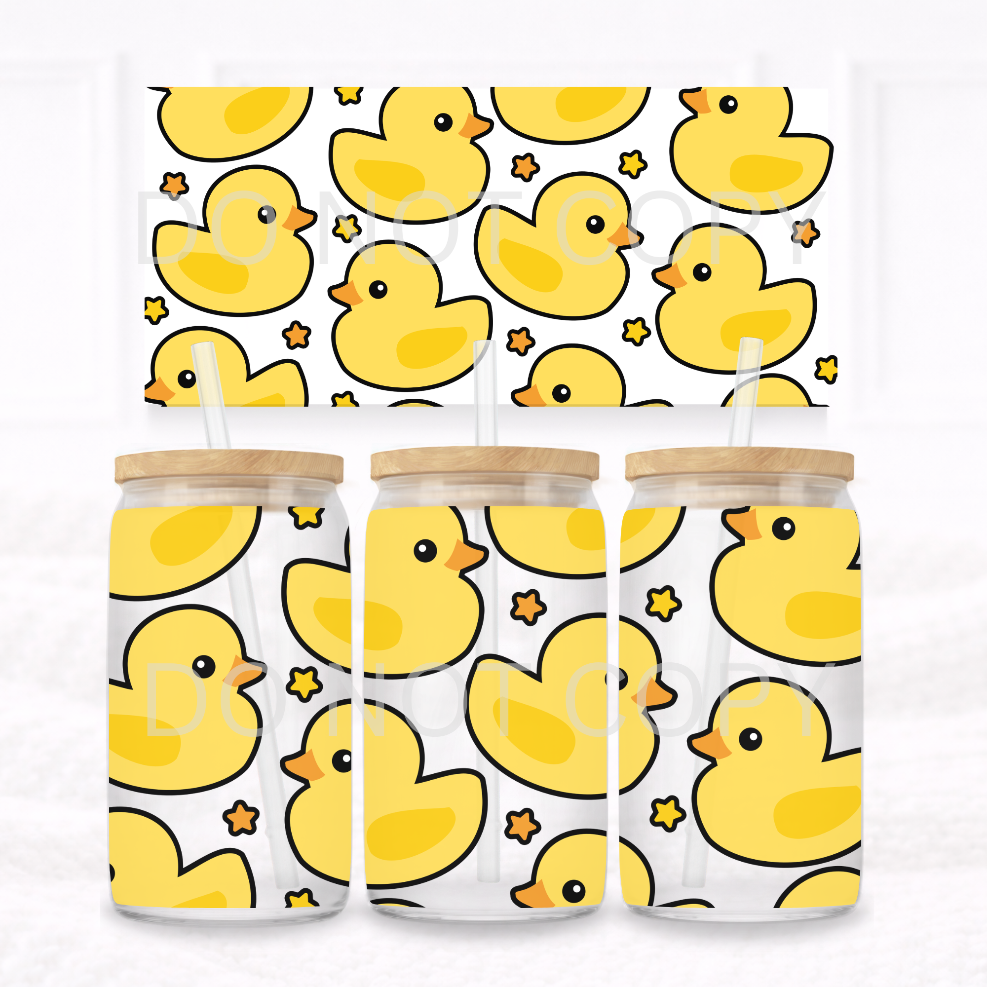 UVDTF - Can glass wrap Duckies