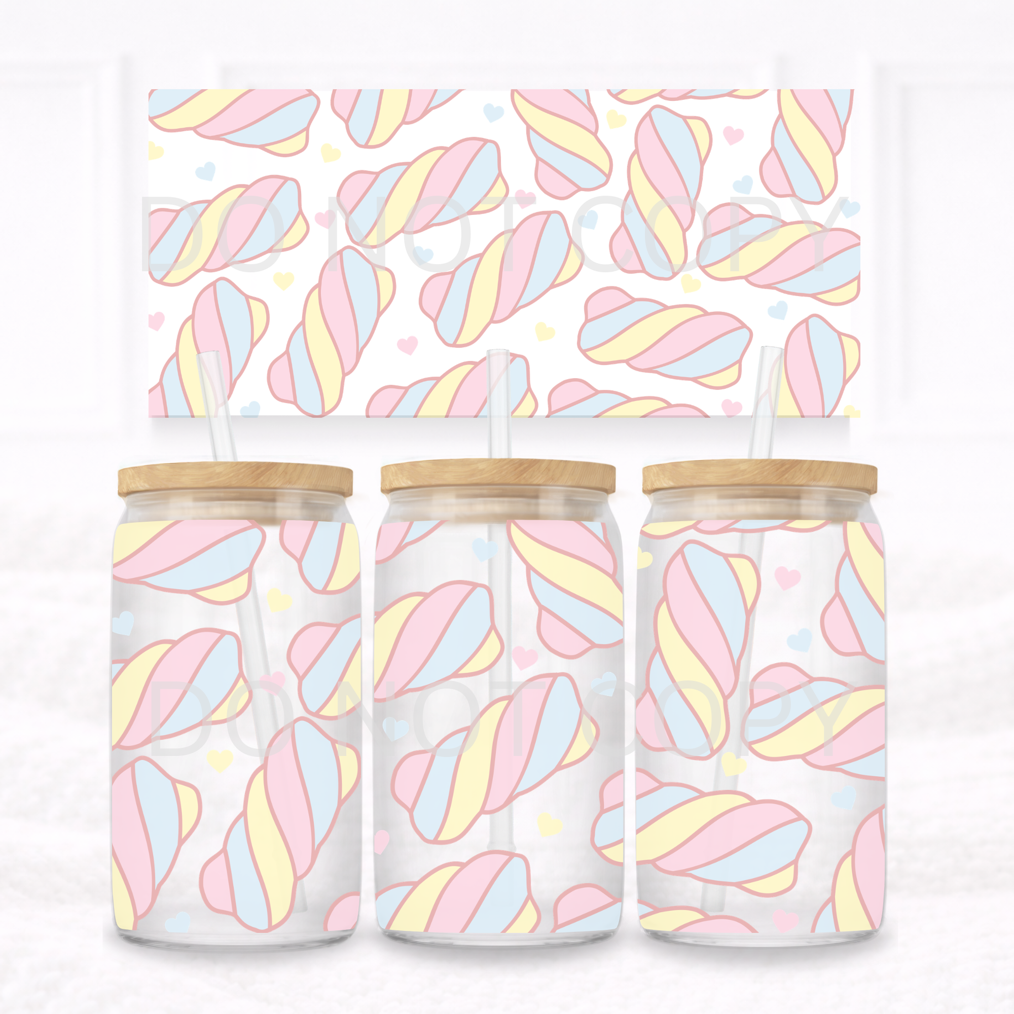 UVDTF - Can glass wrap Marshmallows