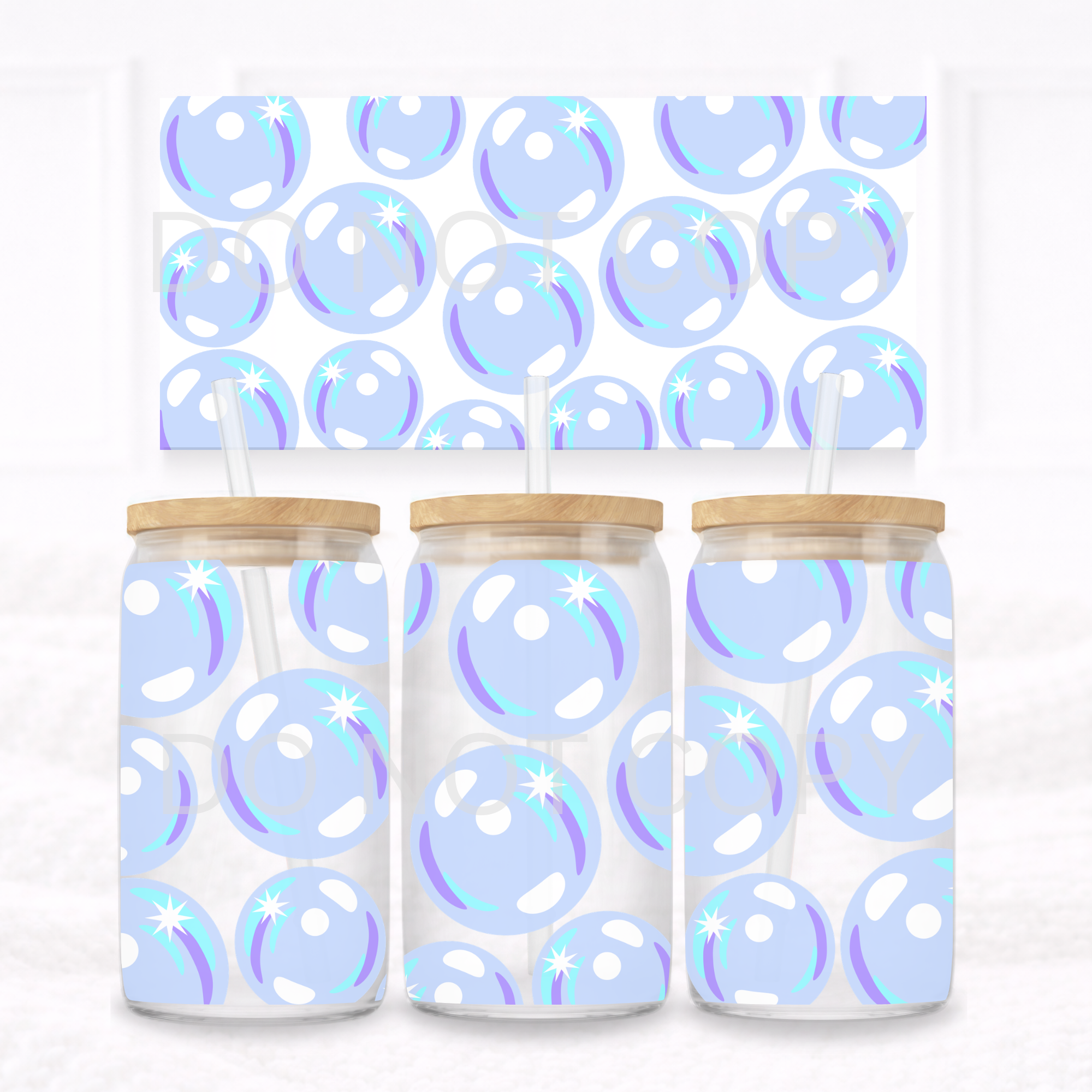 UVDTF - Can glass wrap Bubbles