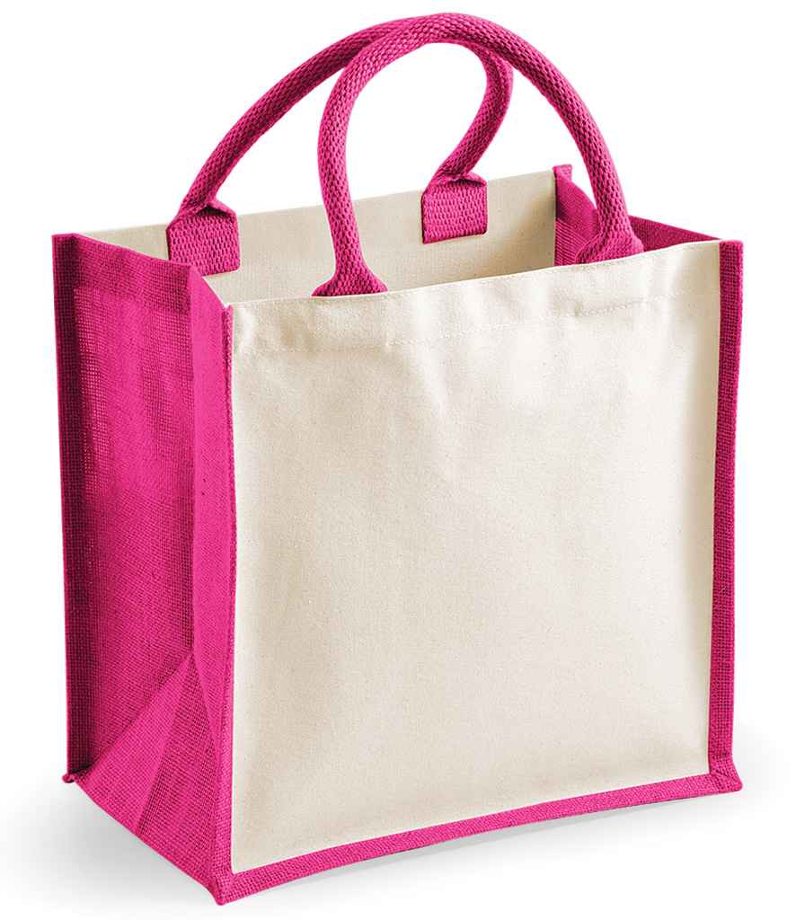 Printers Midi Jute Bag
