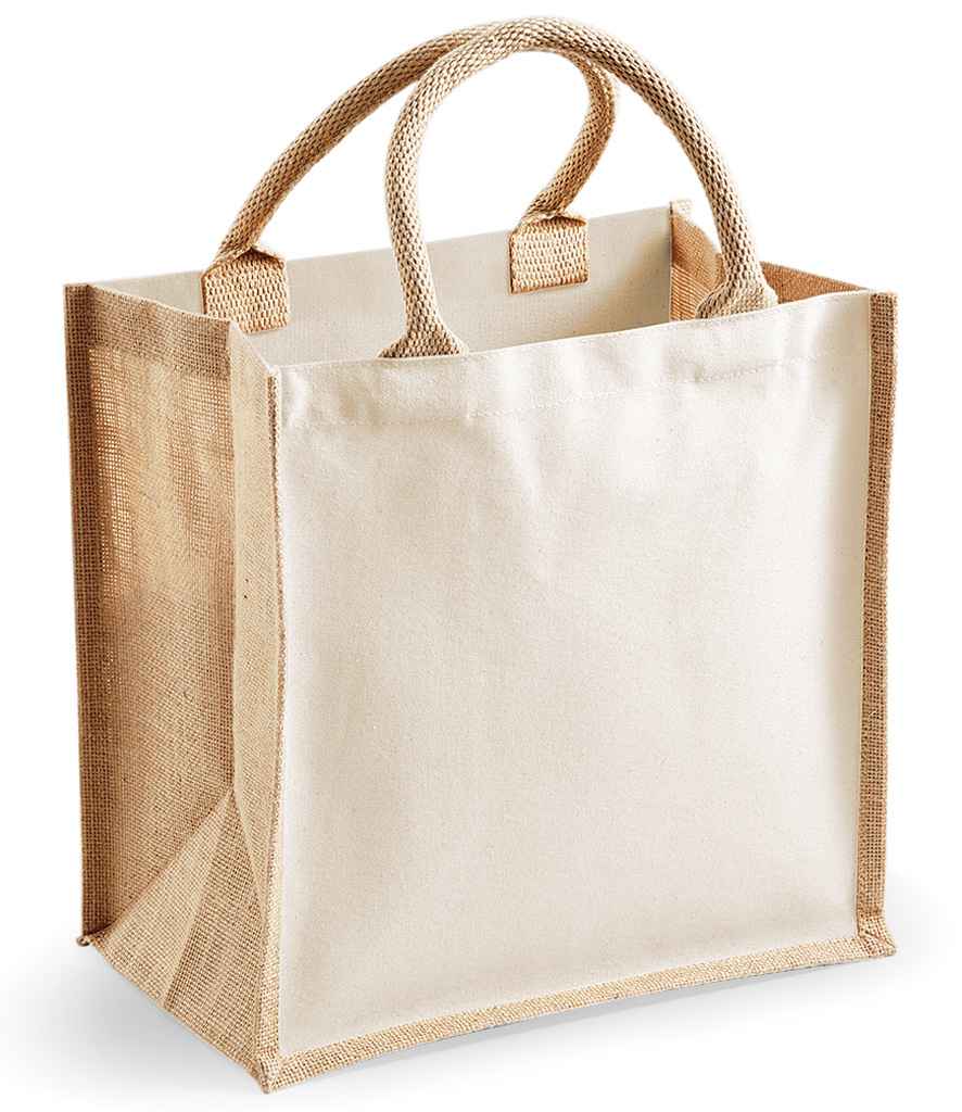 Printers Midi Jute Bag