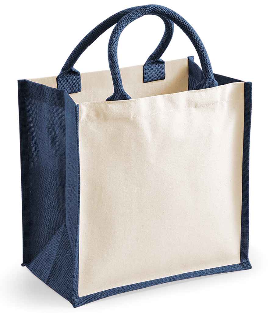 Printers Midi Jute Bag