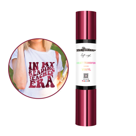 Teckwrap HTV Metallic Chrome - Wine Red